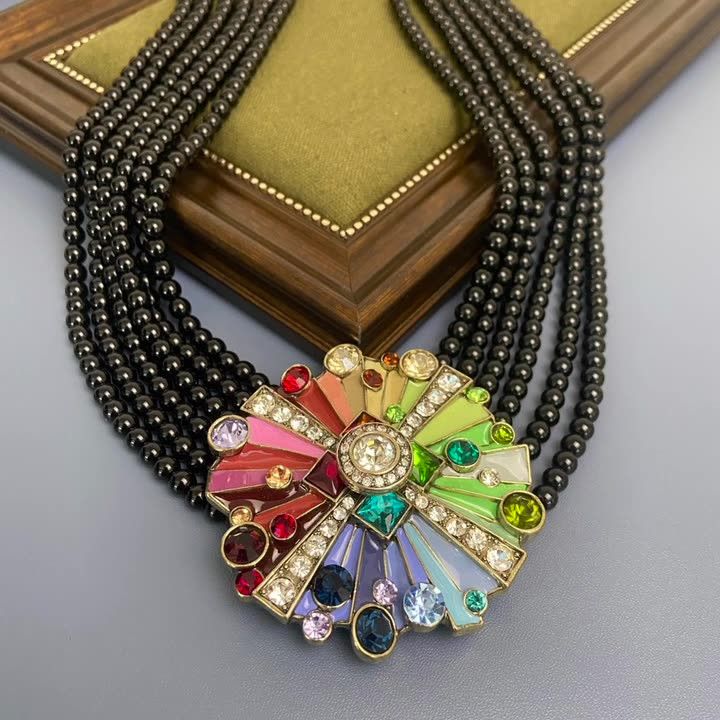 Other vintage palace style multi-layered beaded necklace Size ONE SIZE - 1 Thumbnail