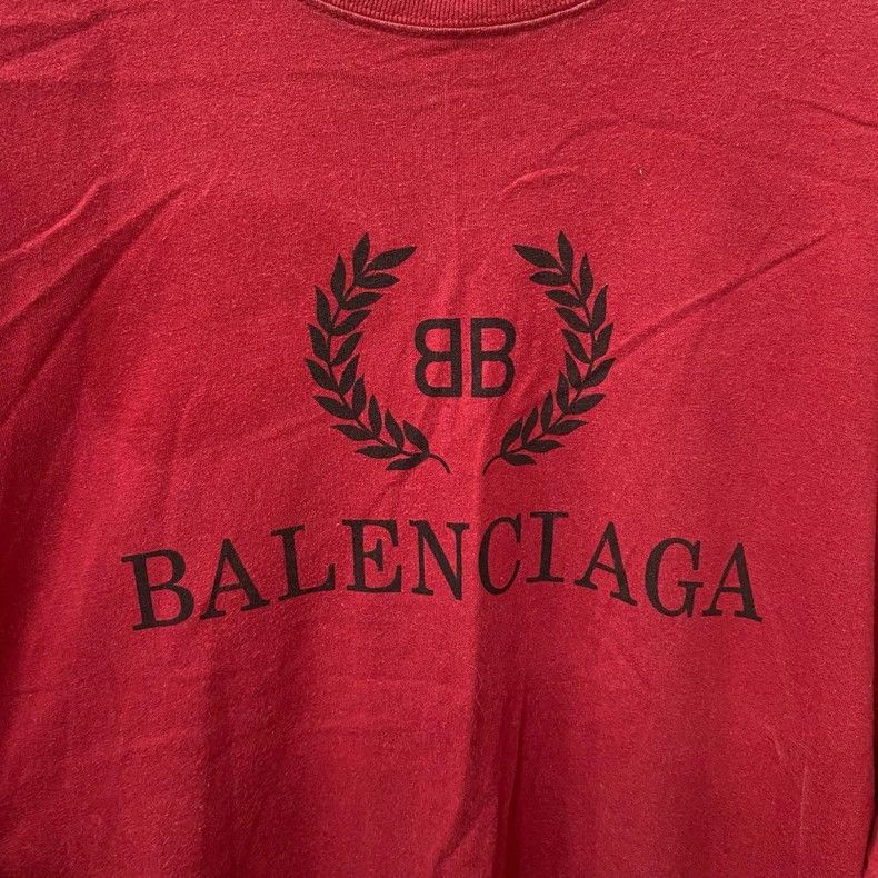 Balenciaga Balenciaga Burgundy Base Black Label Wheat Double B Letter Size US S / EU 44-46 / 1 - 4 Thumbnail