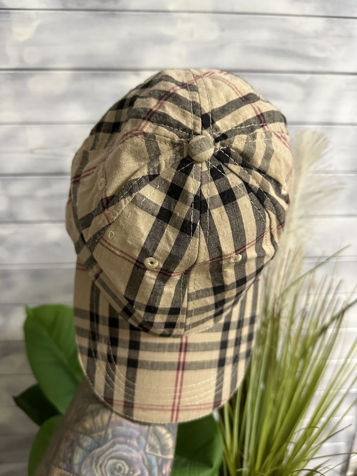 Japanese Brand Cap Avant-Garde Style Nova Check Size ONE SIZE - 5 Thumbnail
