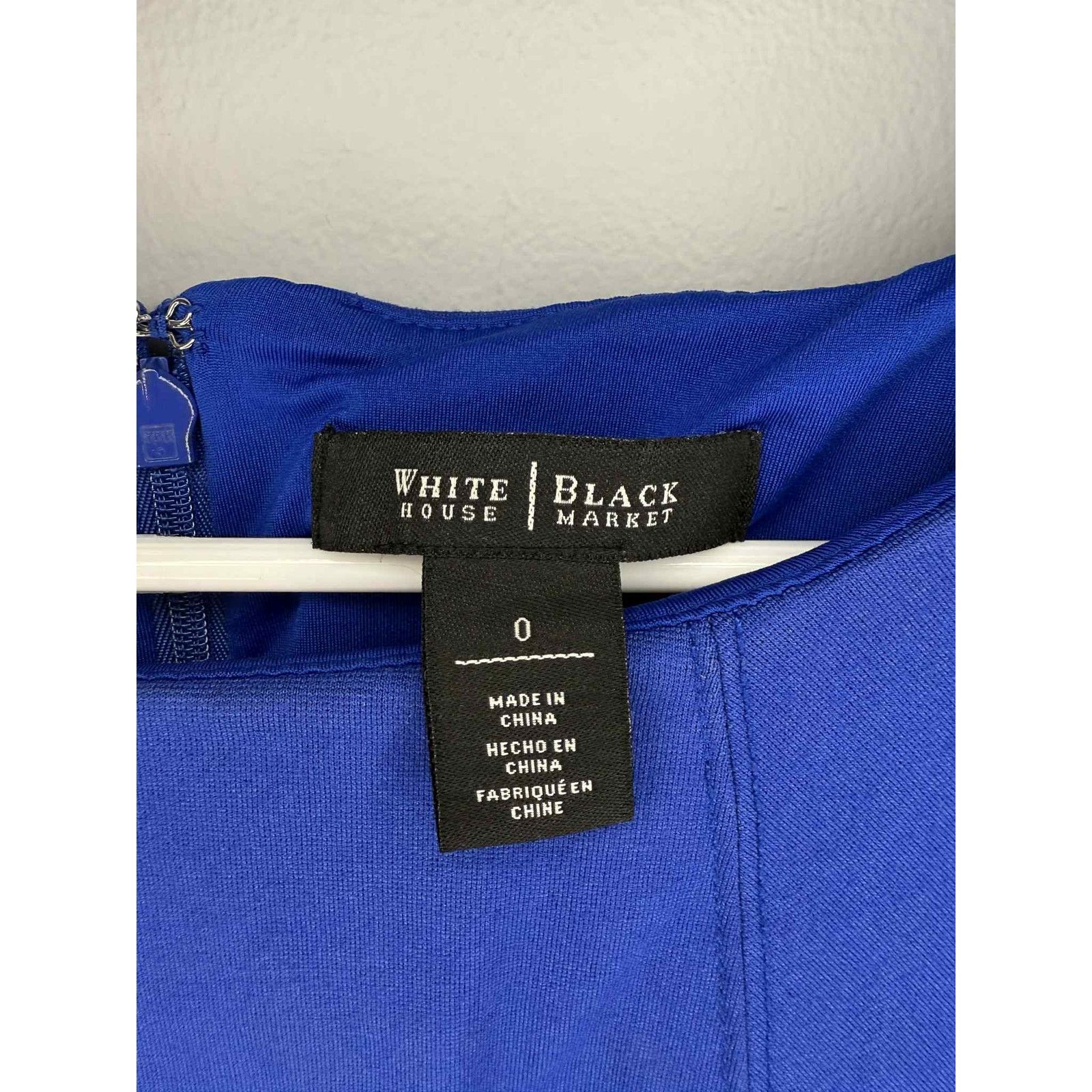 White House Black Market White House Black Market Sheath Dress Royal Blue Womens 0 Size XS / US 0-2 / IT 36-38 - 6 Thumbnail