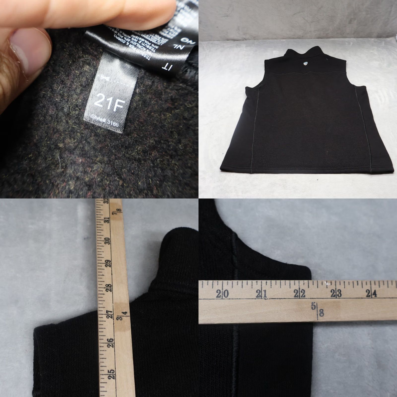 Logo 7 Kuhl Interceptr Vest Mens XL Black Fleece Full Zip Outdoor Hiking Warm LOGO Size US XL / EU 56 / 4 - 8 Thumbnail