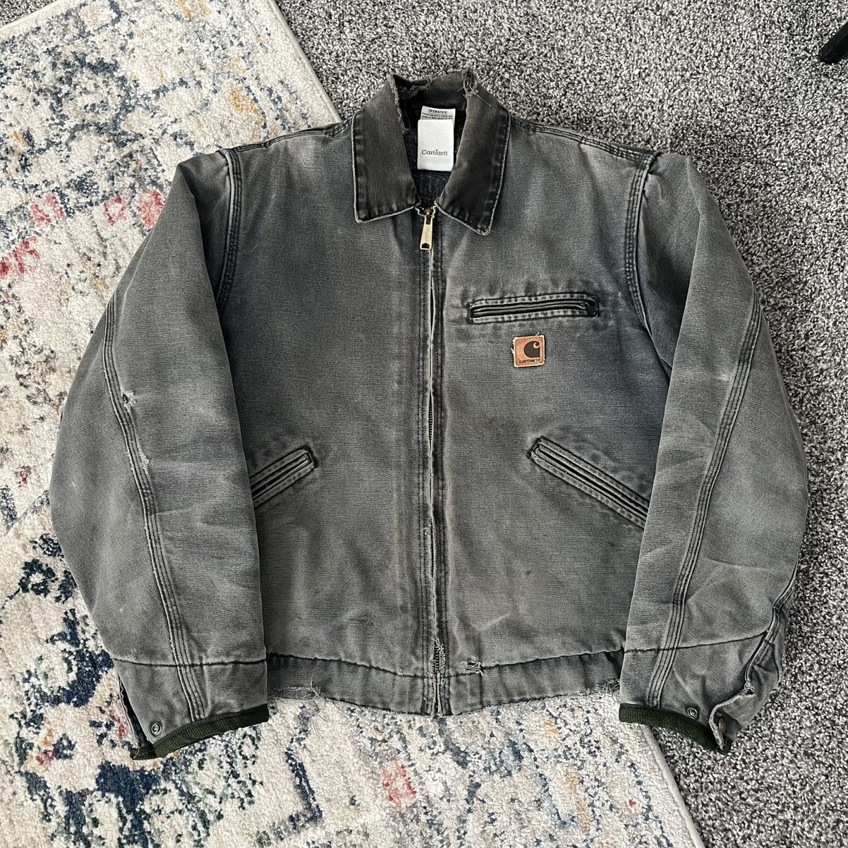 Carhartt Detroit 2005 J97 "Petrol" PTL Faded Honeycomb