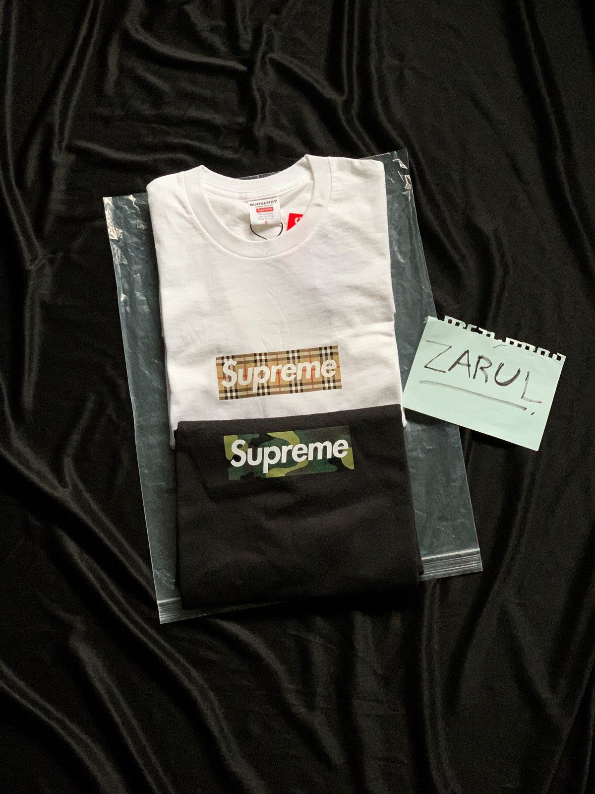 Burberry × Supreme Supreme X Burberry Box Logo Tee SS22 Size US S / EU 44-46 / 1 - 2 Thumbnail