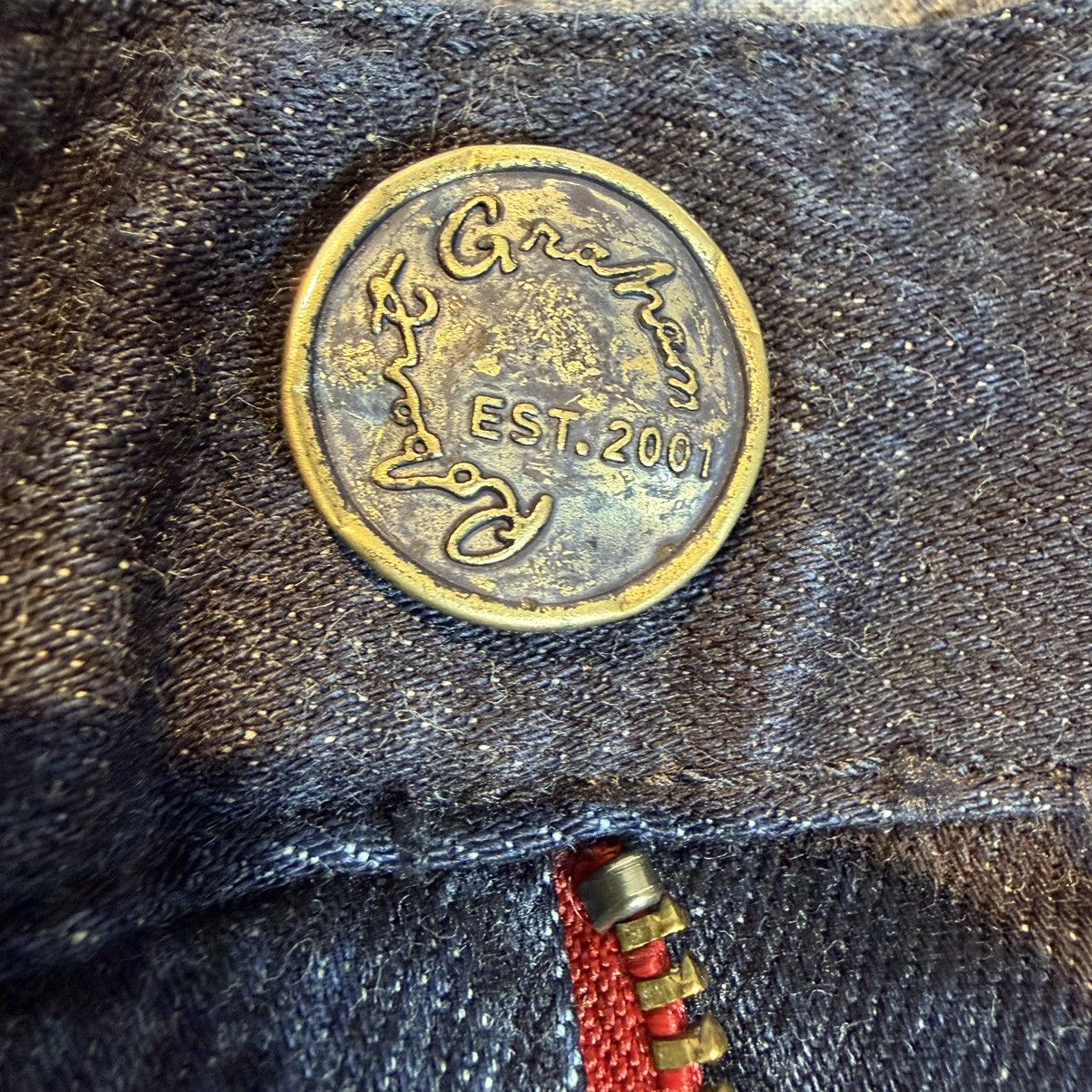 Robert Graham ROBERT GRAHAM - Straight Blue Pattern Denim Jeans Size US 40 / EU 56 - 3 Thumbnail