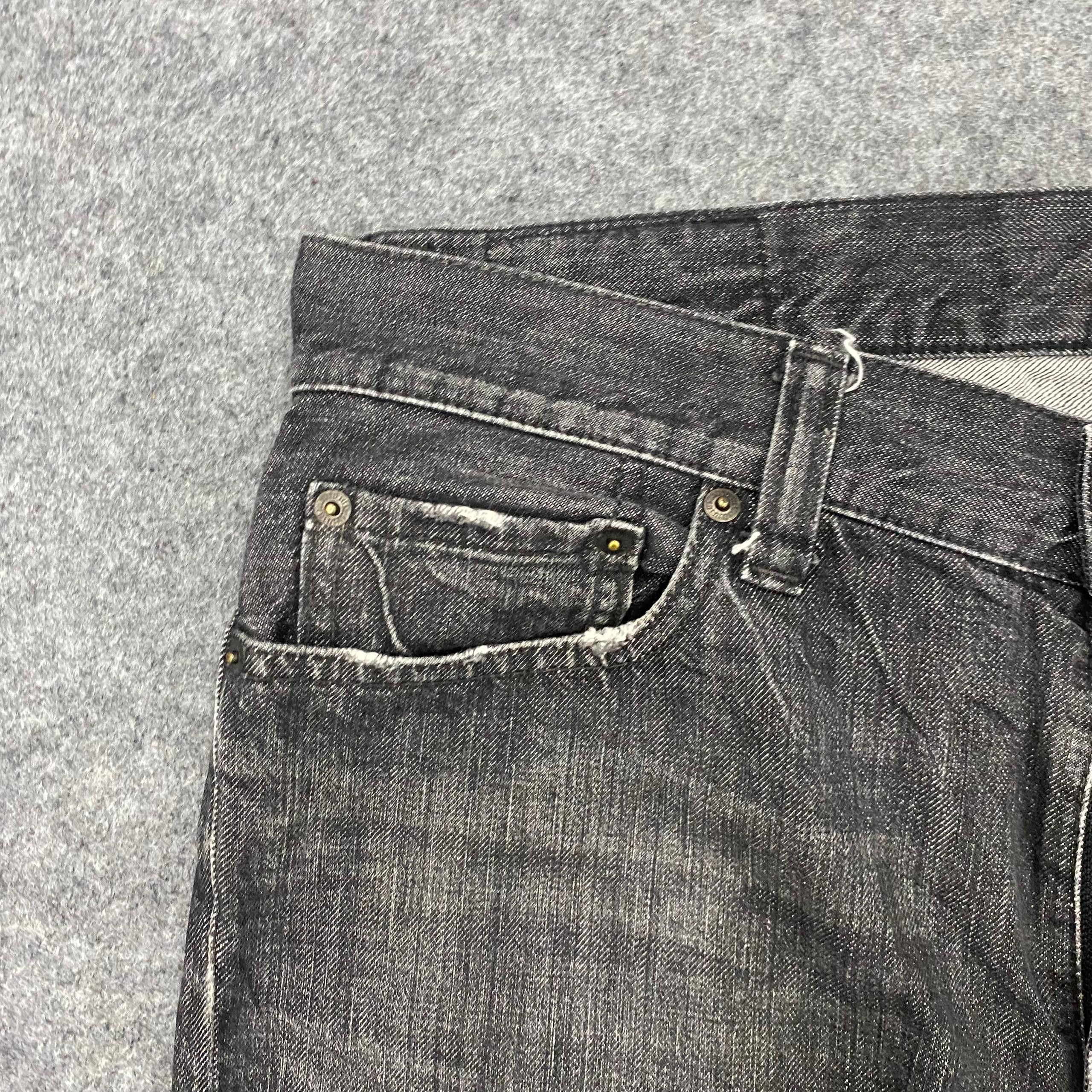 Uniqlo 💥Vintage Uniqlo Original Basic Distressed Denim Size US 36 / EU 52 - 9 Thumbnail