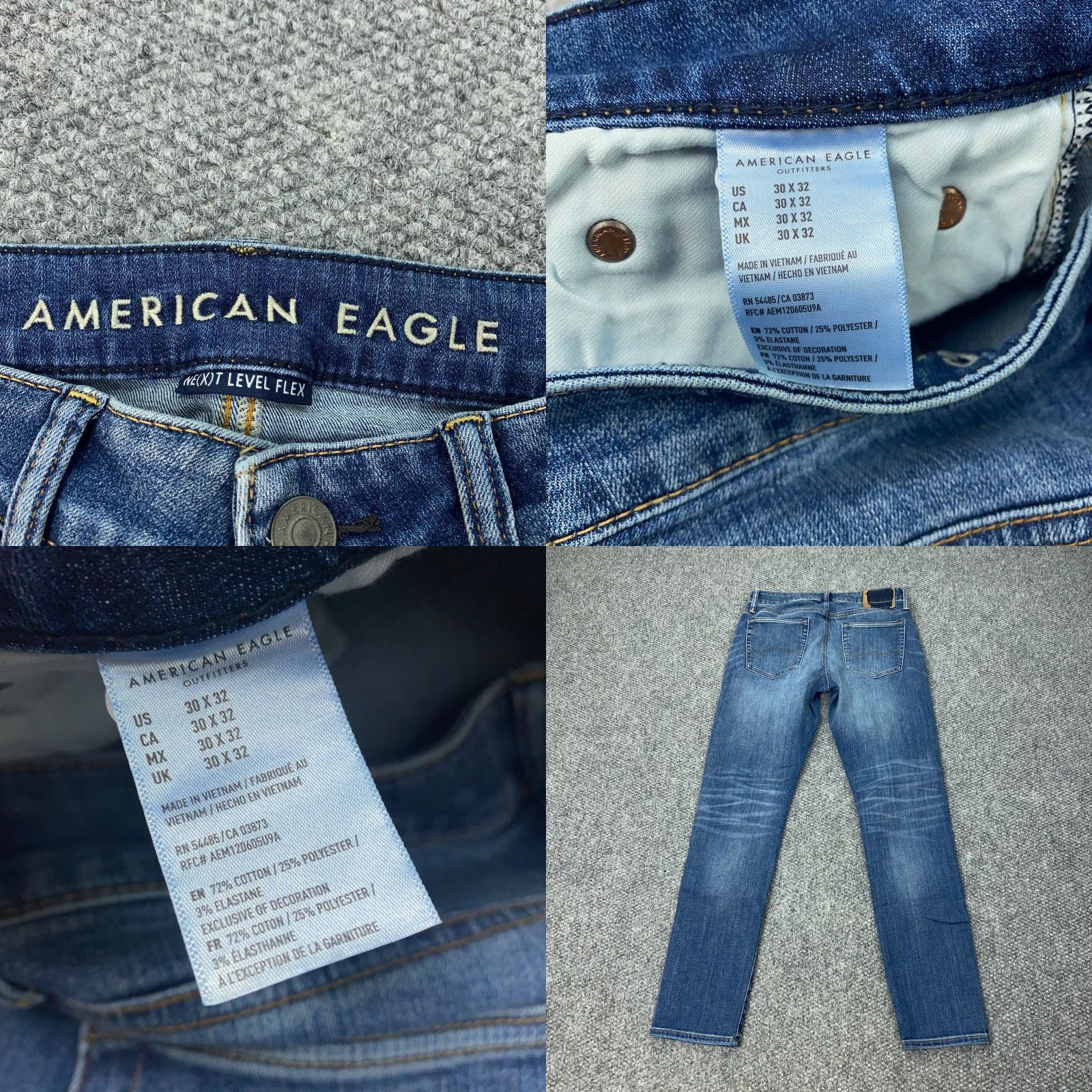 American Eagle Outfitters American Eagle Outfitters Jeans Mens 30x32 Straight Blue Next Level Flex Faded Size US 30 / EU 46 - 8 Thumbnail