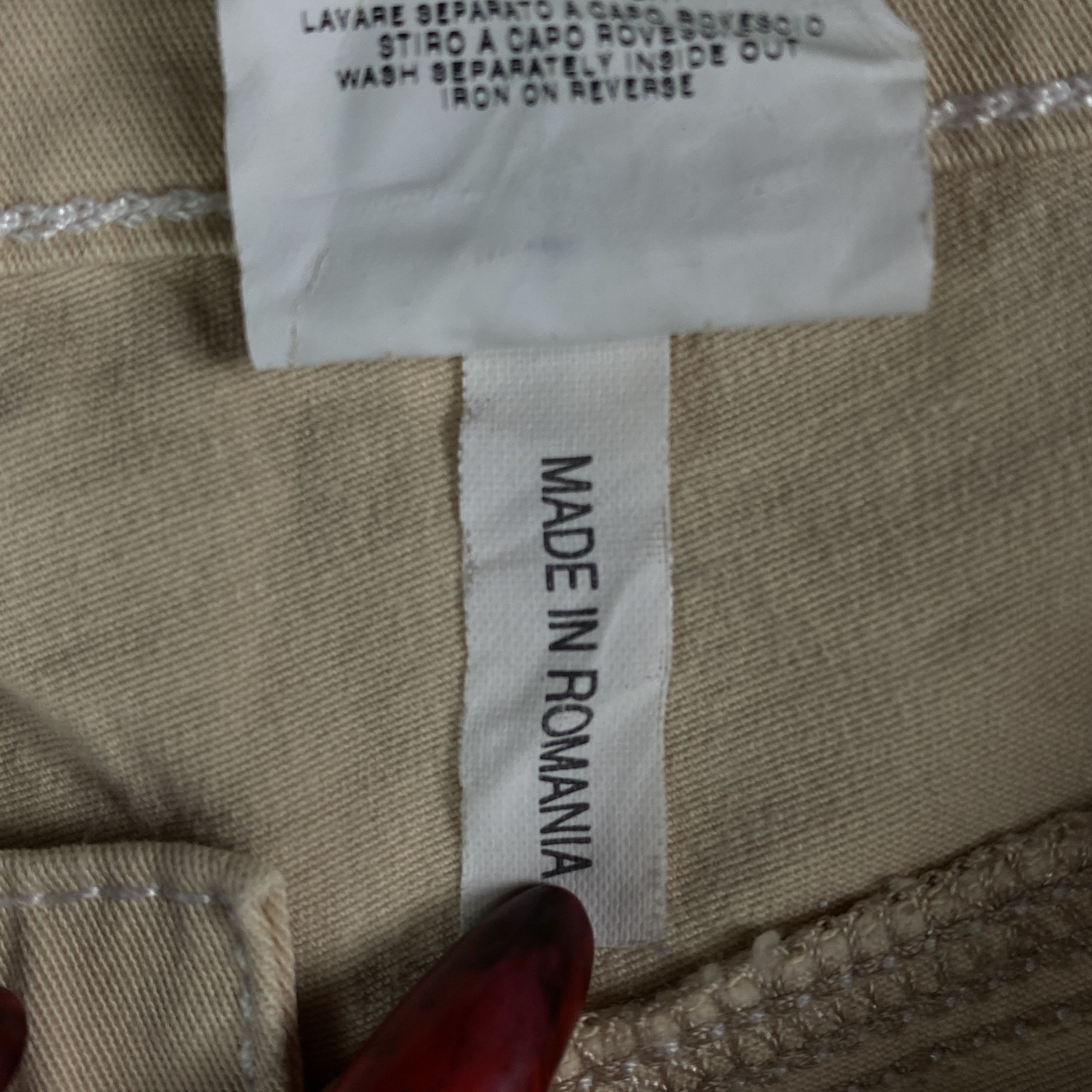 Moschino Women’s Classic Pants Moschino Size 28 Beige Size 28" / US 6 / IT 42 - 11 Thumbnail