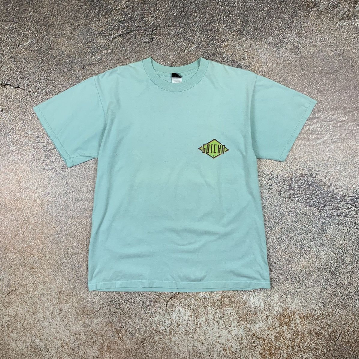 Gotcha 1990 Gotcha Surfing Sun faded Vintage t shirt Size US L / EU 52-54 / 3 - 7 Thumbnail