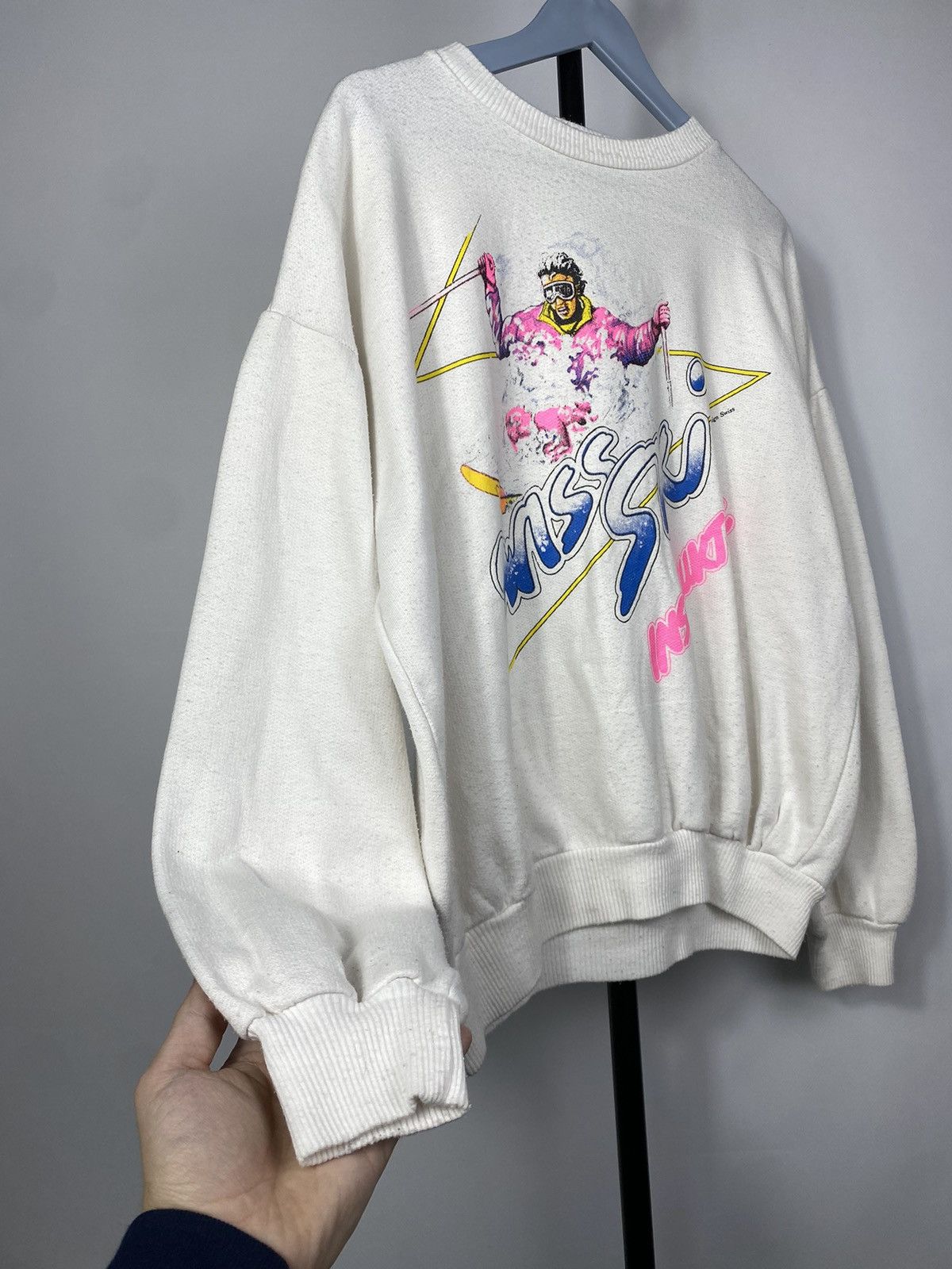 Vintage Vintage 80s Logo Y2K Swiss SKI Instructor Sweatshirt Size US M / EU 48-50 / 2 - 2 Thumbnail
