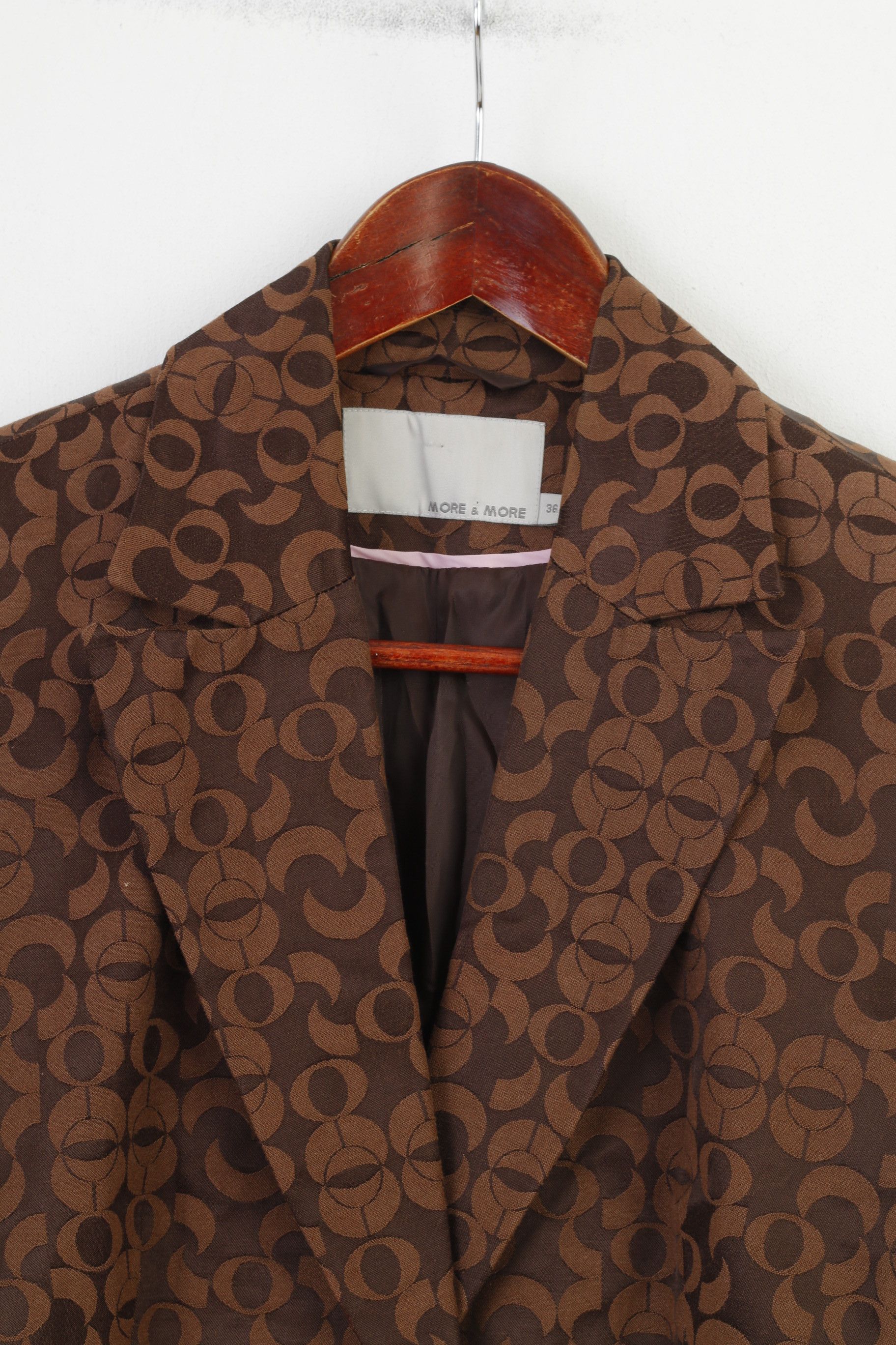 Other More & More Woman 36 S Coat Brown Cotton 4329 Size S / US 4 / IT 40 - 5 Thumbnail