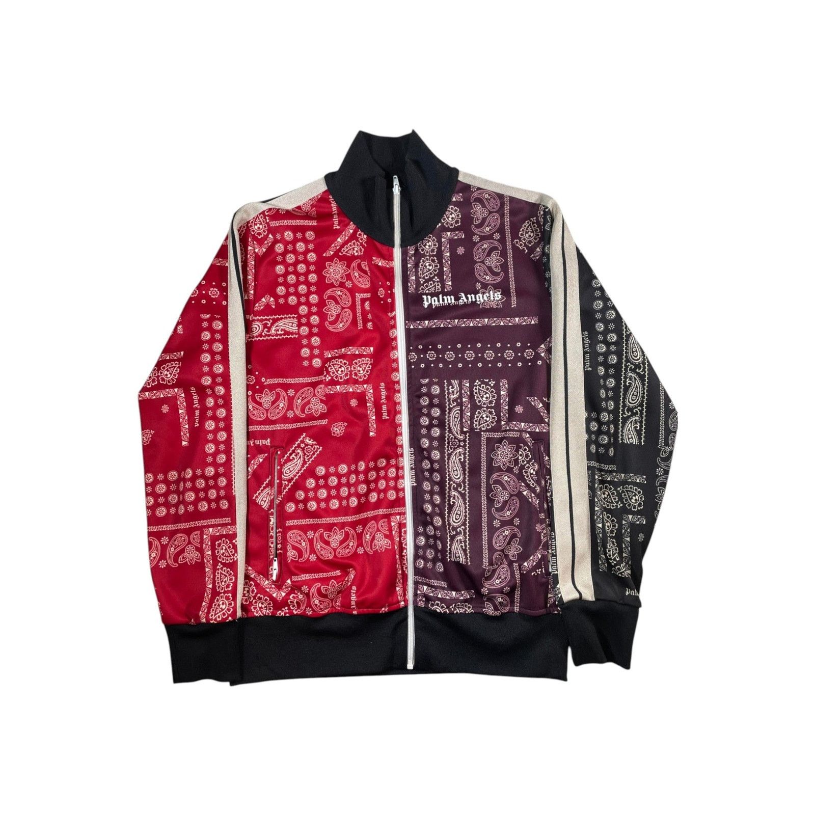 Palm Angels Palm Angels Multi Paisley Track Black Jacket Size US L / EU 52-54 / 3 - 1 Thumbnail