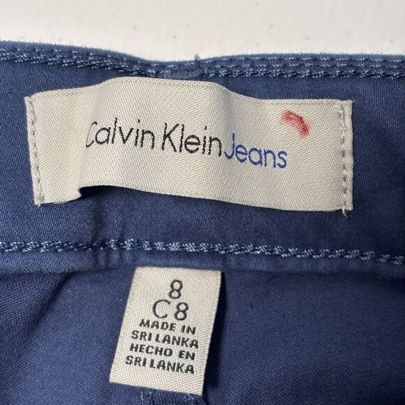 Calvin Klein Calvin Klein Women's Ankle Skinny Navy Pants 8 stretchy Size 30" / US 8 / IT 44 - 7 Thumbnail