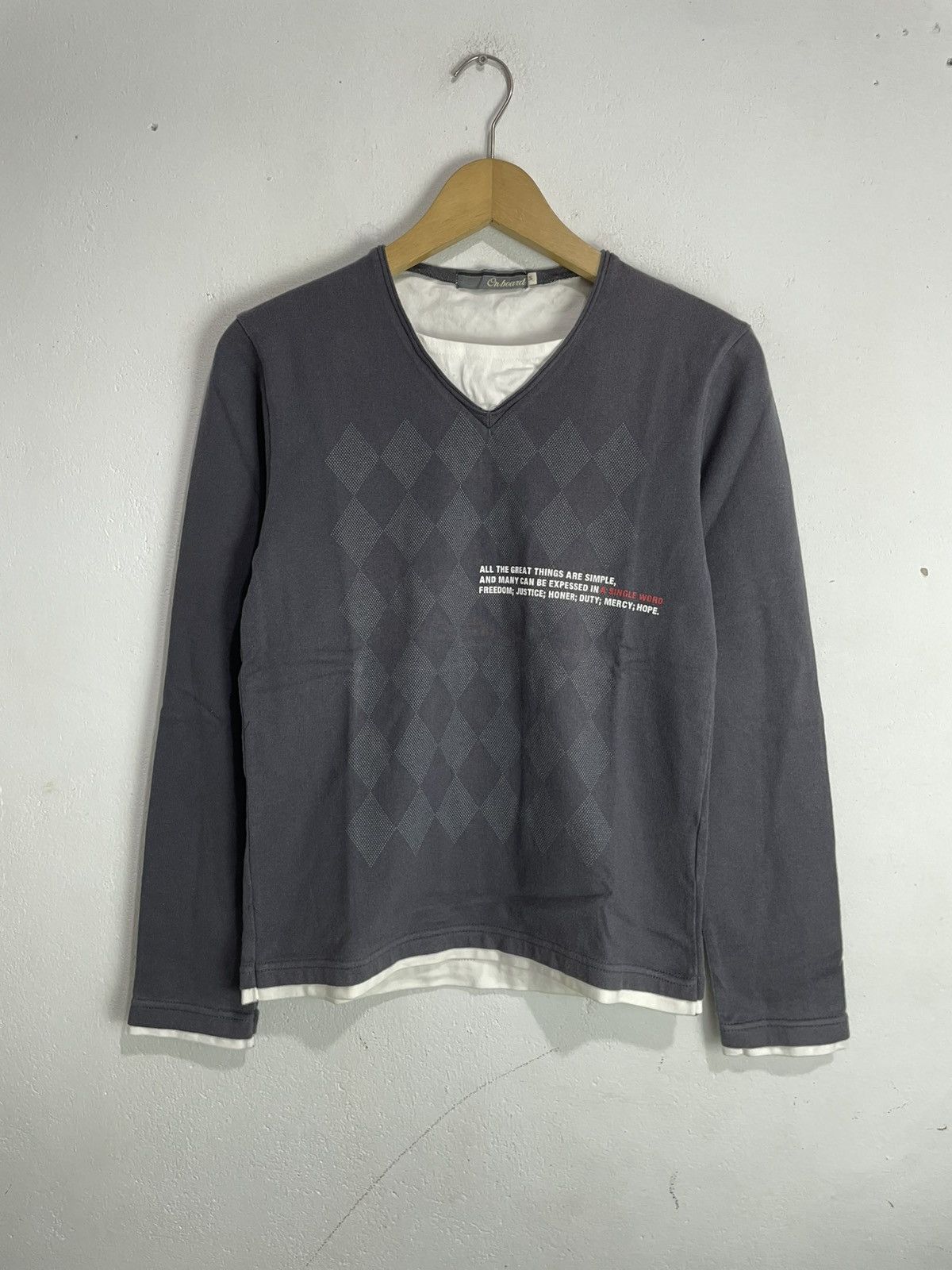 If Six Was Nine Onboard Y2k Double Layer longsleeve western Size US S / EU 44-46 / 1 - 1 Thumbnail