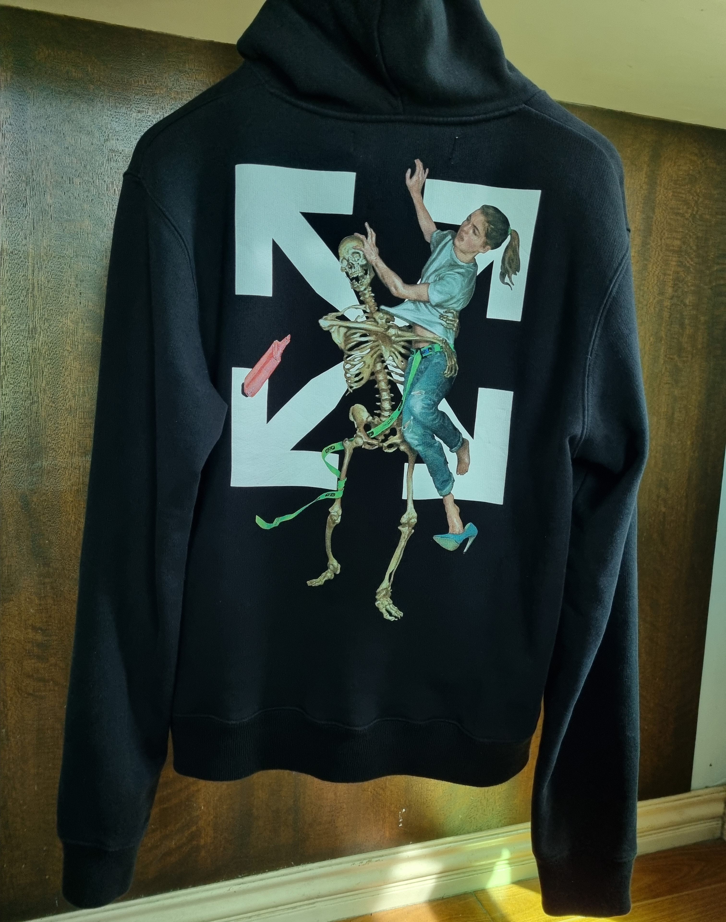 image of Off White Off-White Pascal Arrow Hoodie in Black, Men's (Size Small)