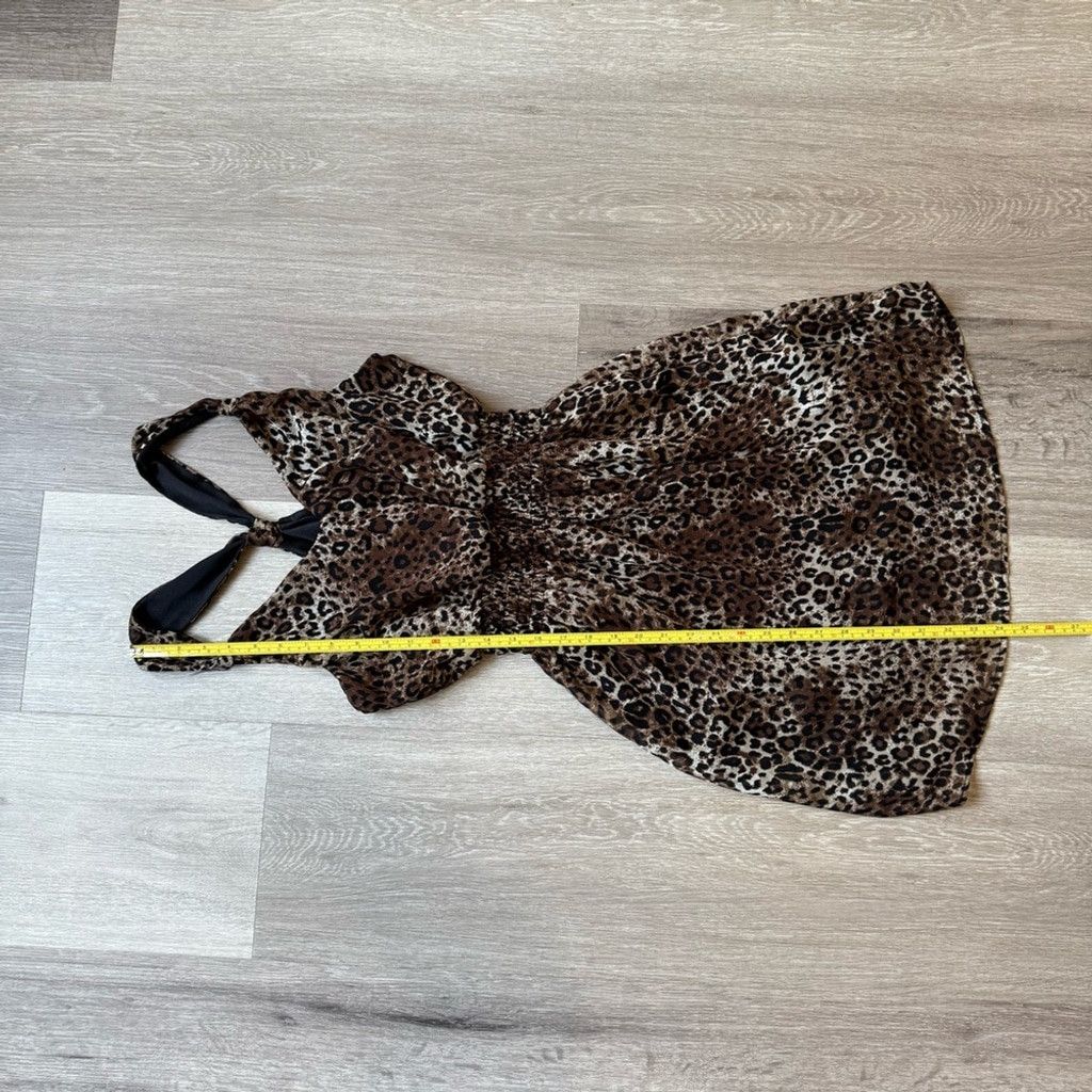 Other Dynamite Leopard Print Mini Dress Size M / US 6-8 / IT 42-44 - 3 Thumbnail