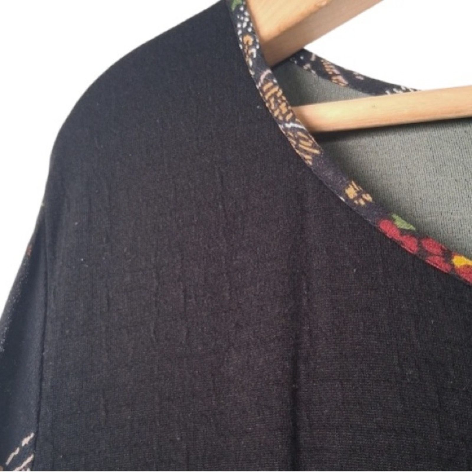 Black Pyramid Pyramid Collection Dress Black Knit| Sheer Floral Size XL / US 12-14 / IT 48-50 - 3 Thumbnail
