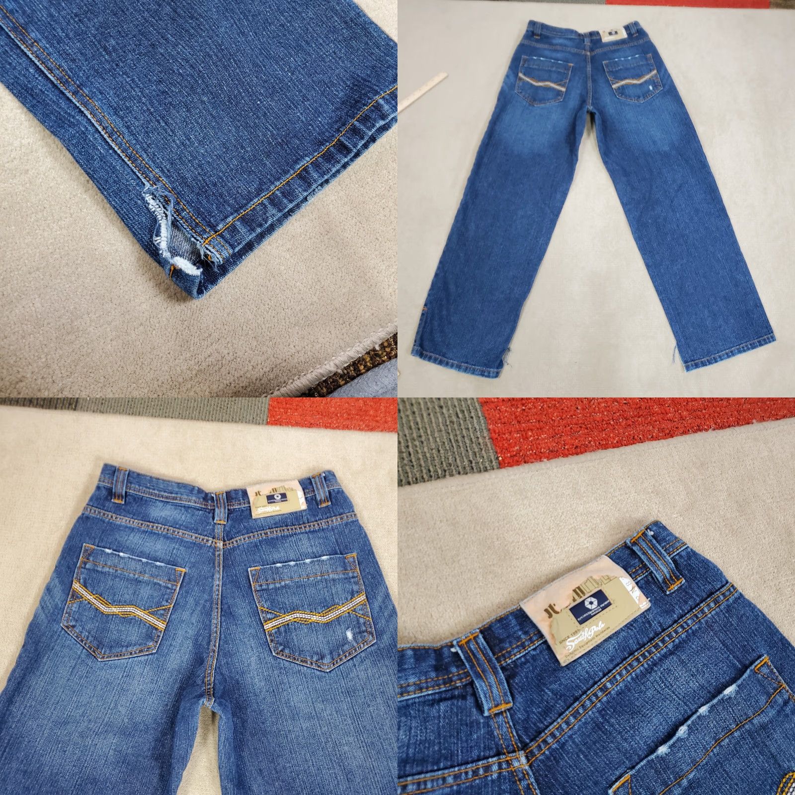 Southpole VINTAGE Southpole Jeans Mens Regular 32x33 Denim Blue Wide-Leg 90s Hip Hop Baggy Y2K Size US 32 / EU 48 - 8 Thumbnail