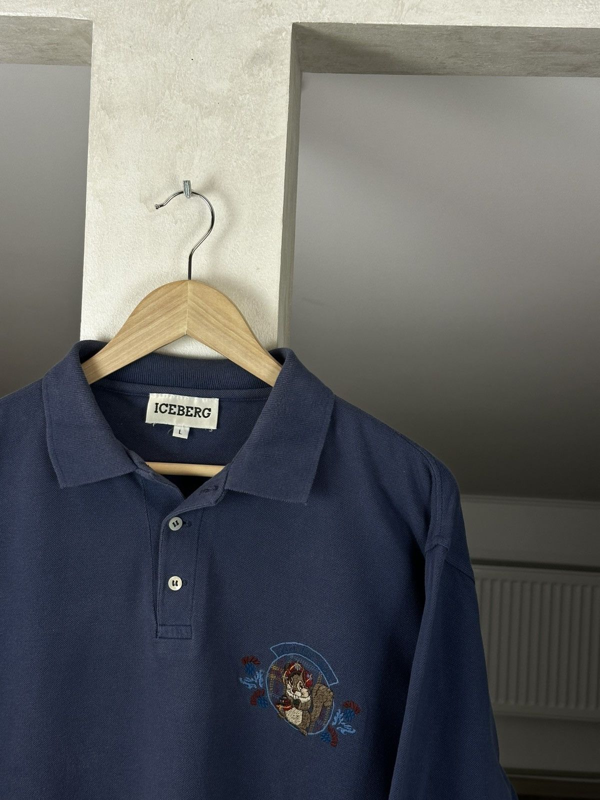 Iceberg Vintage 90s Iceberg History Mickey Disney Polo Long Tee Size US L / EU 52-54 / 3 - 5 Thumbnail