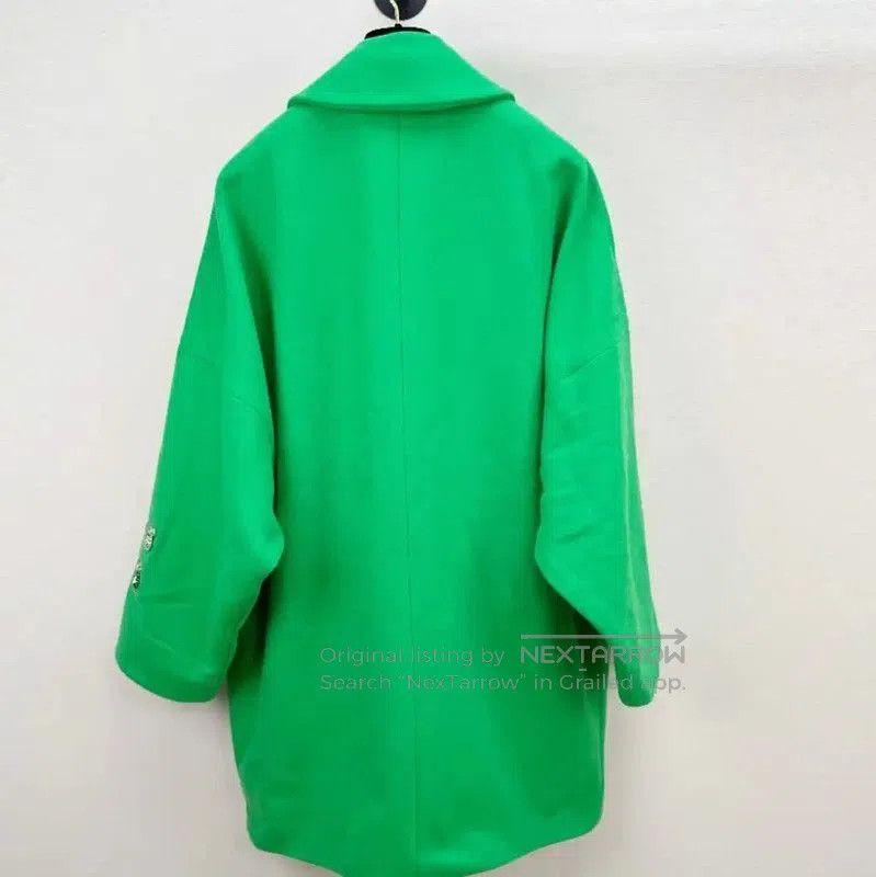 Versace Versace Green Wool Winter Coat for Women . Size M / US 6-8 / IT 42-44 - 2 Thumbnail