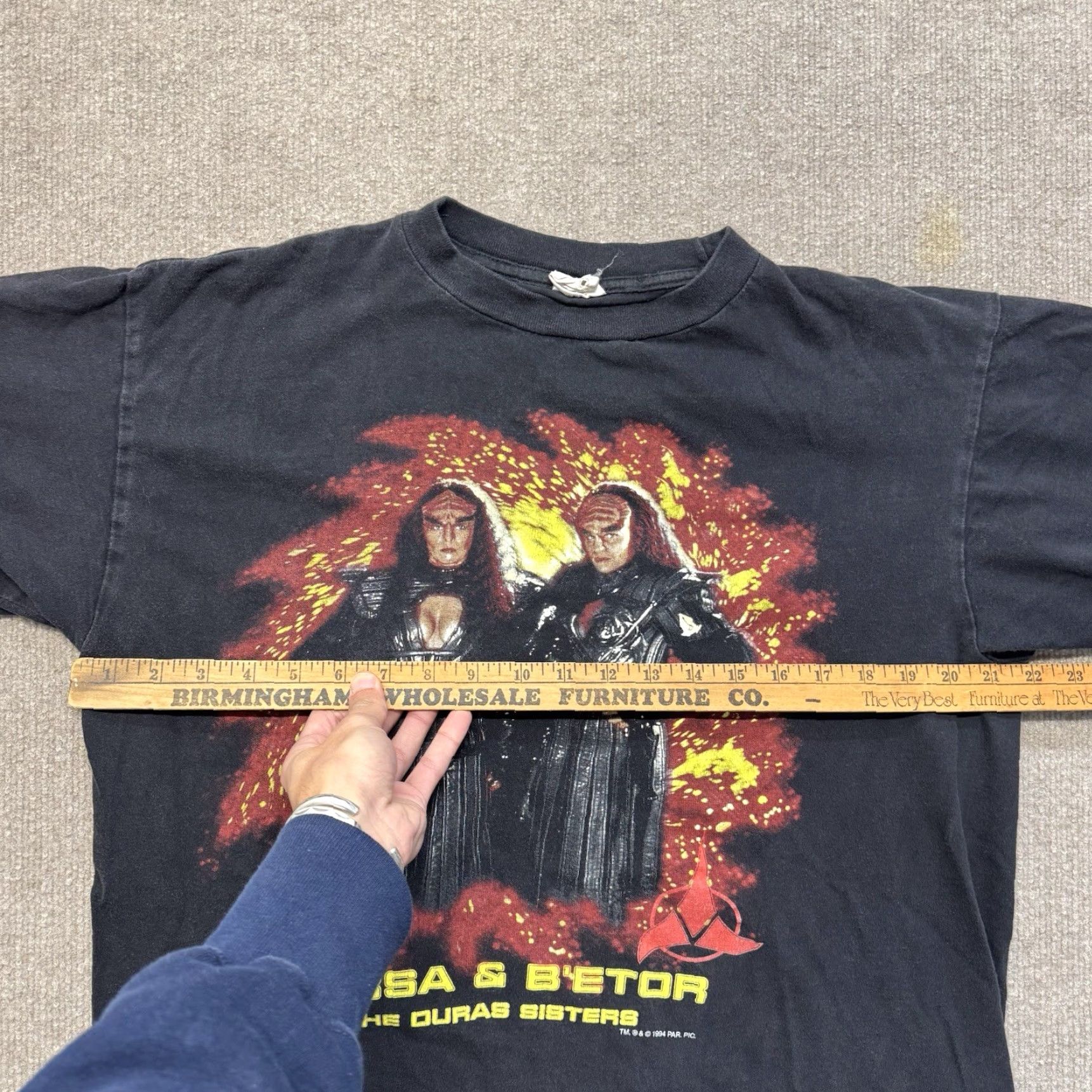 Vintage VINTAGE Star Trek Generations T Shirt XL Lursa Duras Sisters 1993 Tour Champ Size US XL / EU 56 / 4 - 7 Thumbnail