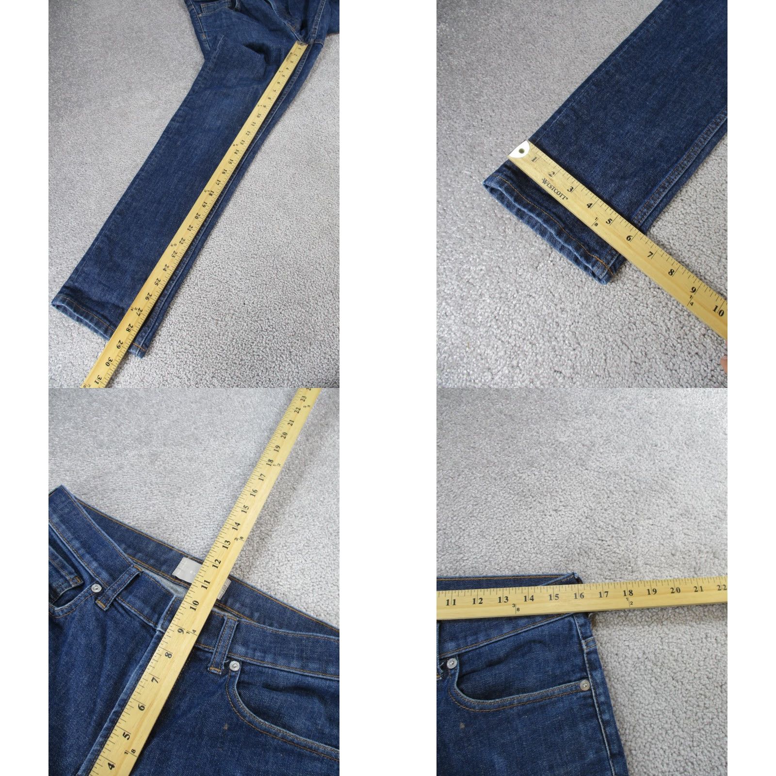 Everlane Everlane Jeans Mens 32 Dark Blue Denim Slim 32X29 Slim Fit Tapered 29 In Inseam Jeans Mens Blue Denim Slim Fit 90s? Size US 32 / EU 48 - 8 Thumbnail