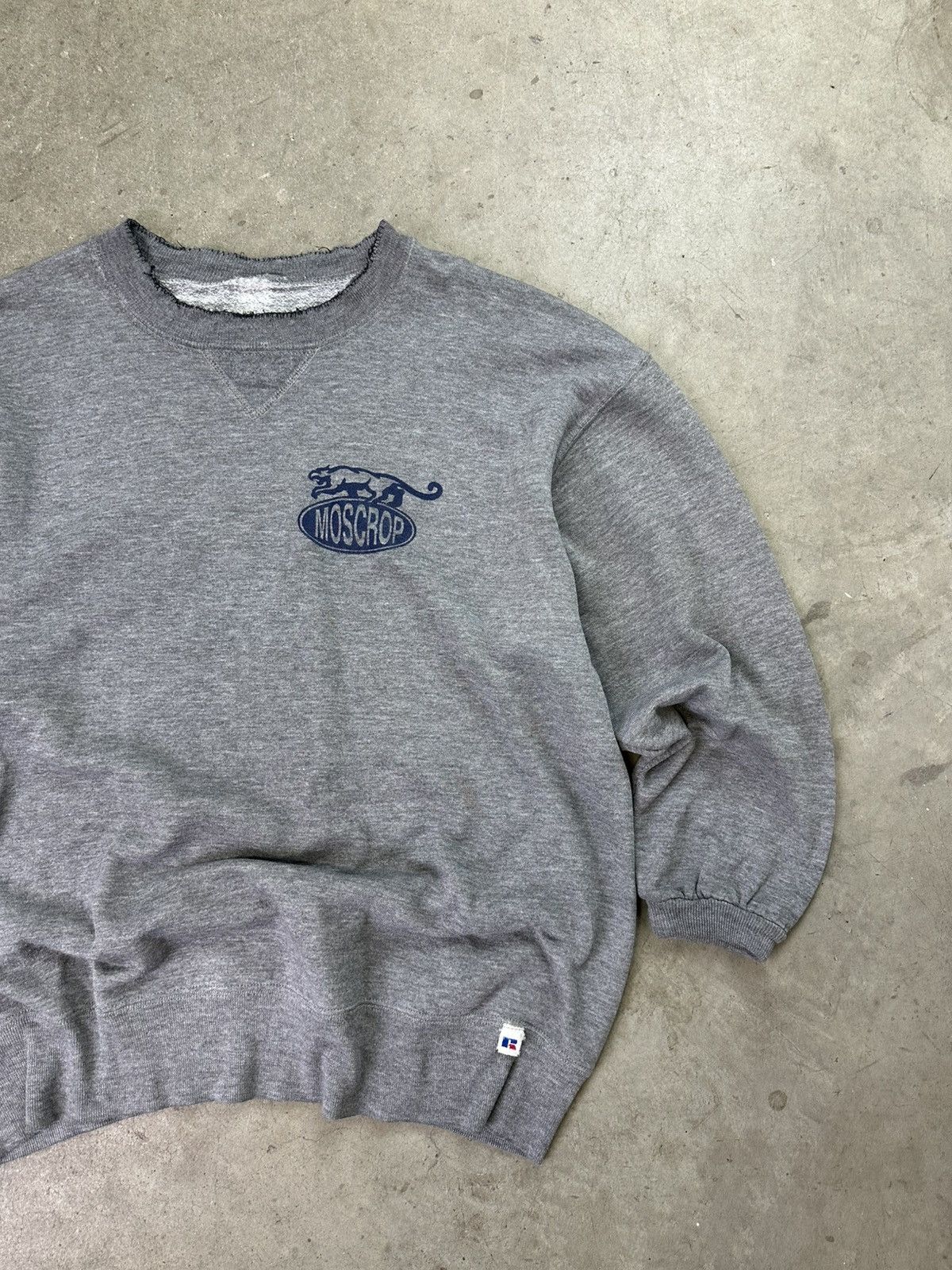 Russell Athletic × Vintage vintage 90s russell athletic moscrop spellout crewneck L Size US L / EU 52-54 / 3 - 2 Thumbnail