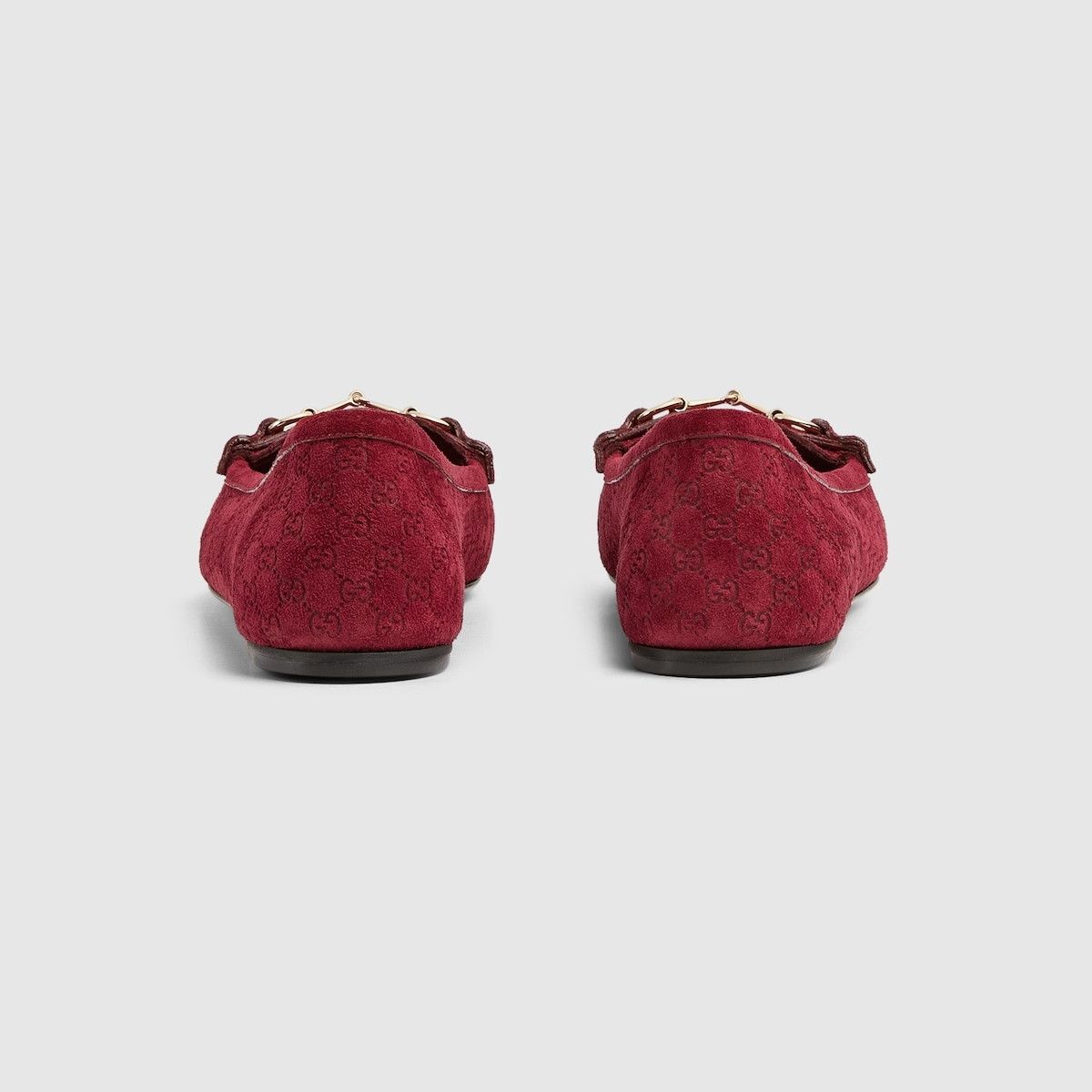 Gucci oc11z1025 Ballet Flats With Horsebit in Rosso Ancora Red Size US 6.5 / IT 36.5 - 4 Thumbnail