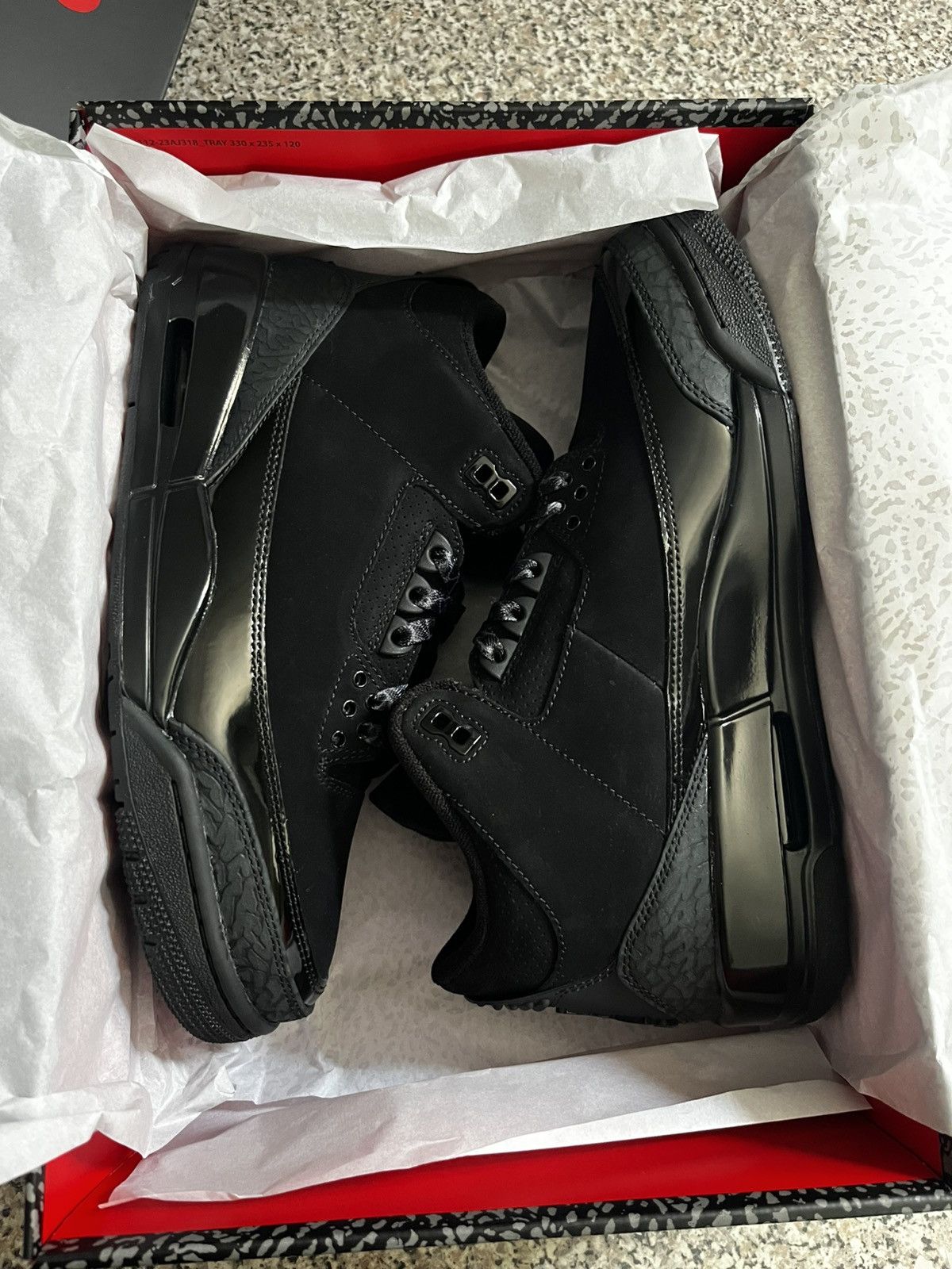 Jordan Brand Air Jordan retro 3 Black cat Size US 8.5 / EU 41-42 - 7 Thumbnail