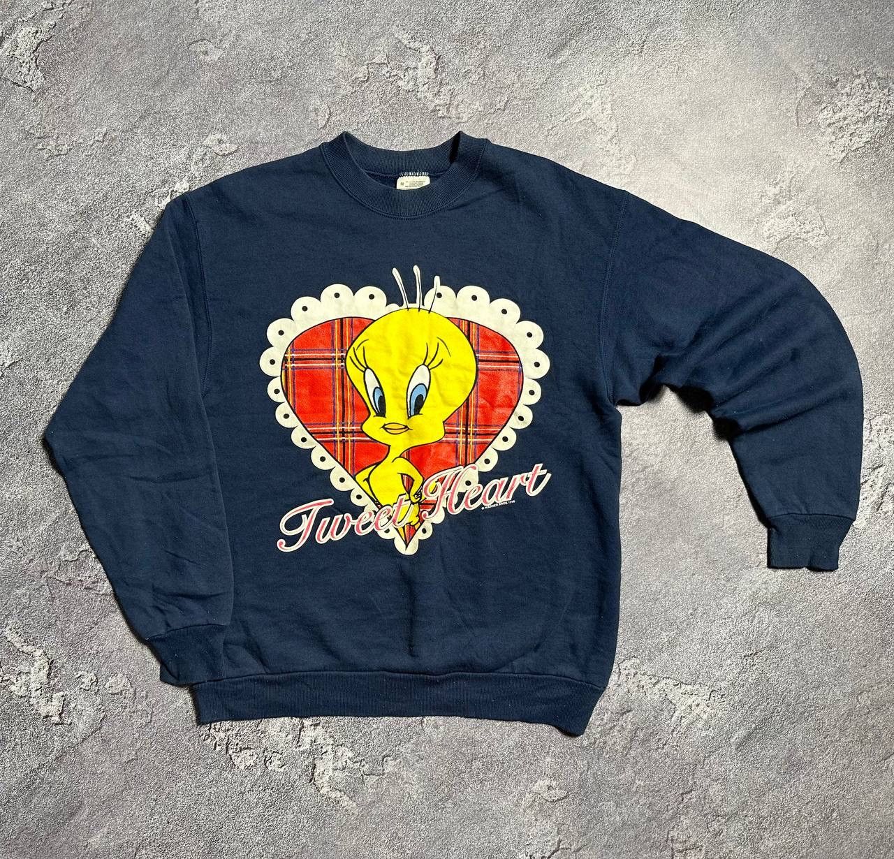 Vintage × Warner Bros Vintage Tweet Heart 1996 Sweatshirt Warner Bros. Size US M / EU 48-50 / 2 - 1 Thumbnail
