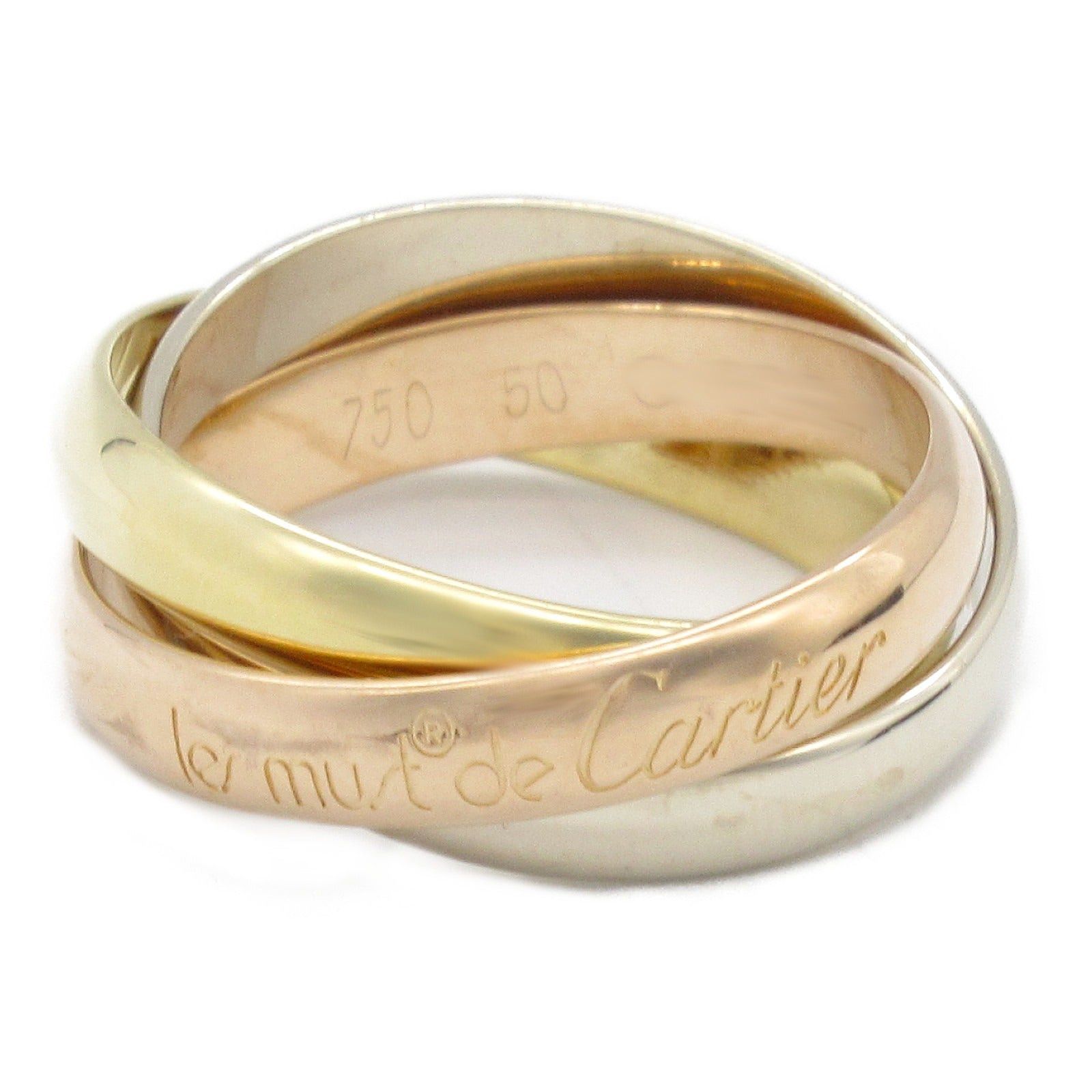 Cartier Cartier Trinity Ring K18 (Yellow Gold) K18Wg (White (Pink Gold Size ONE SIZE - 1 Thumbnail