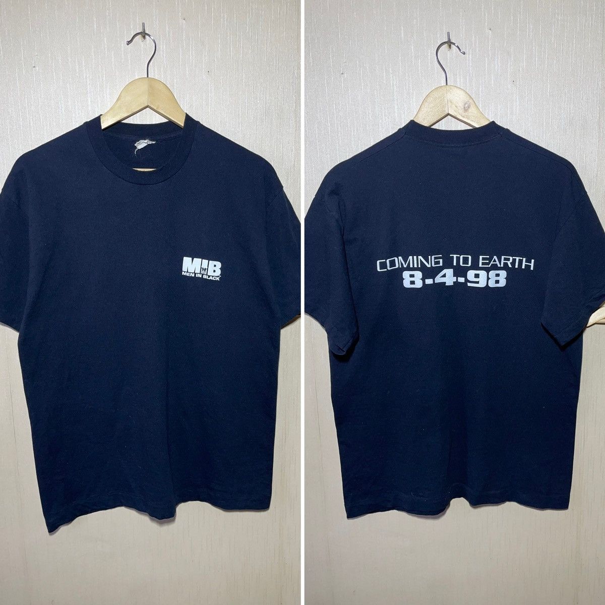 Vintage Men In Black 1998 vintage rare promo T shirt Size US L / EU 52-54 / 3 - 1 Thumbnail