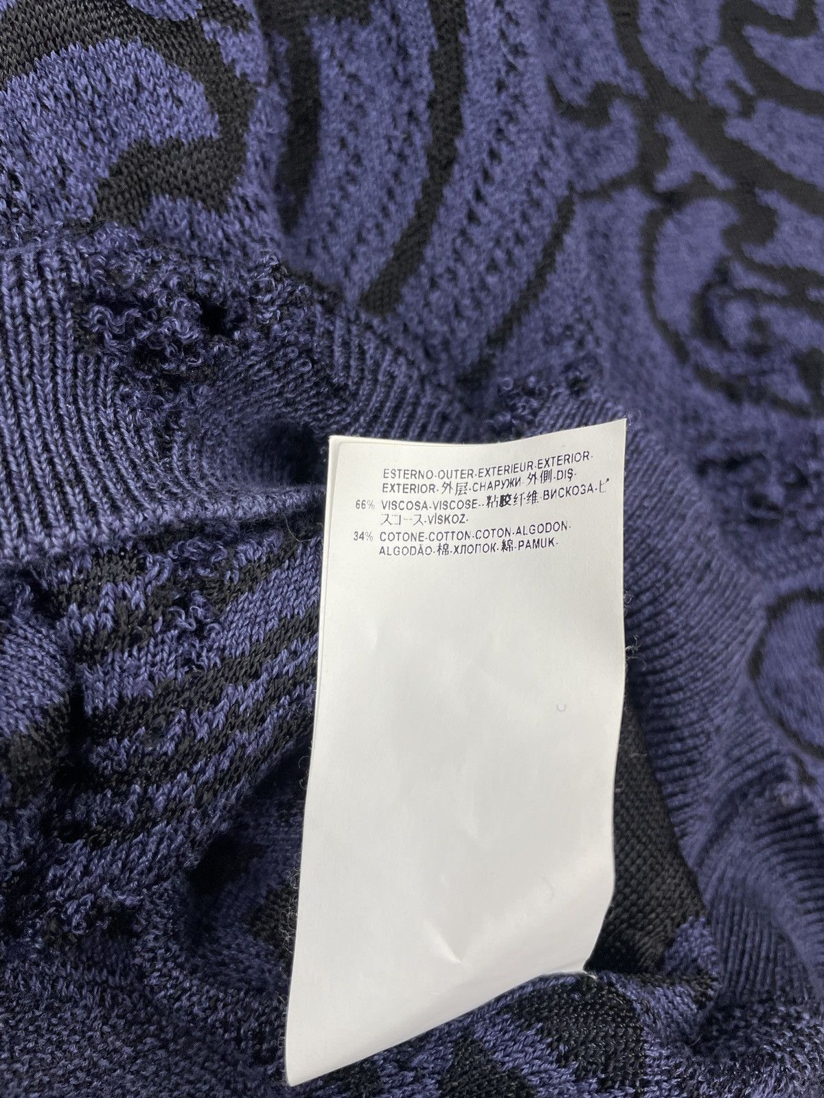 Versace × Versace Jeans Couture Versace Distressed Knitwear Size US XL / EU 56 / 4 - 7 Thumbnail