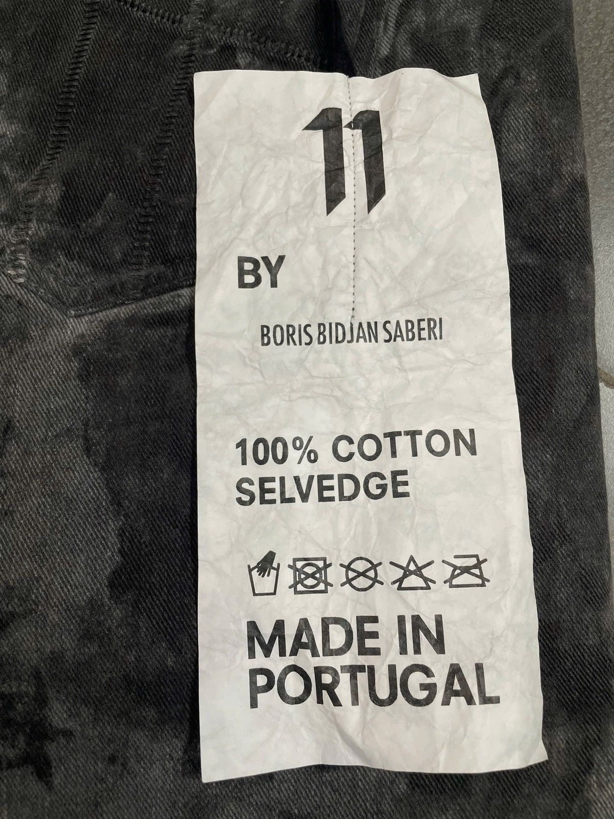 11 By Boris Bidjan Saberi 11 By Boris Bidjan Saberi Dark Gray Denim Size US 31 - 3 Thumbnail