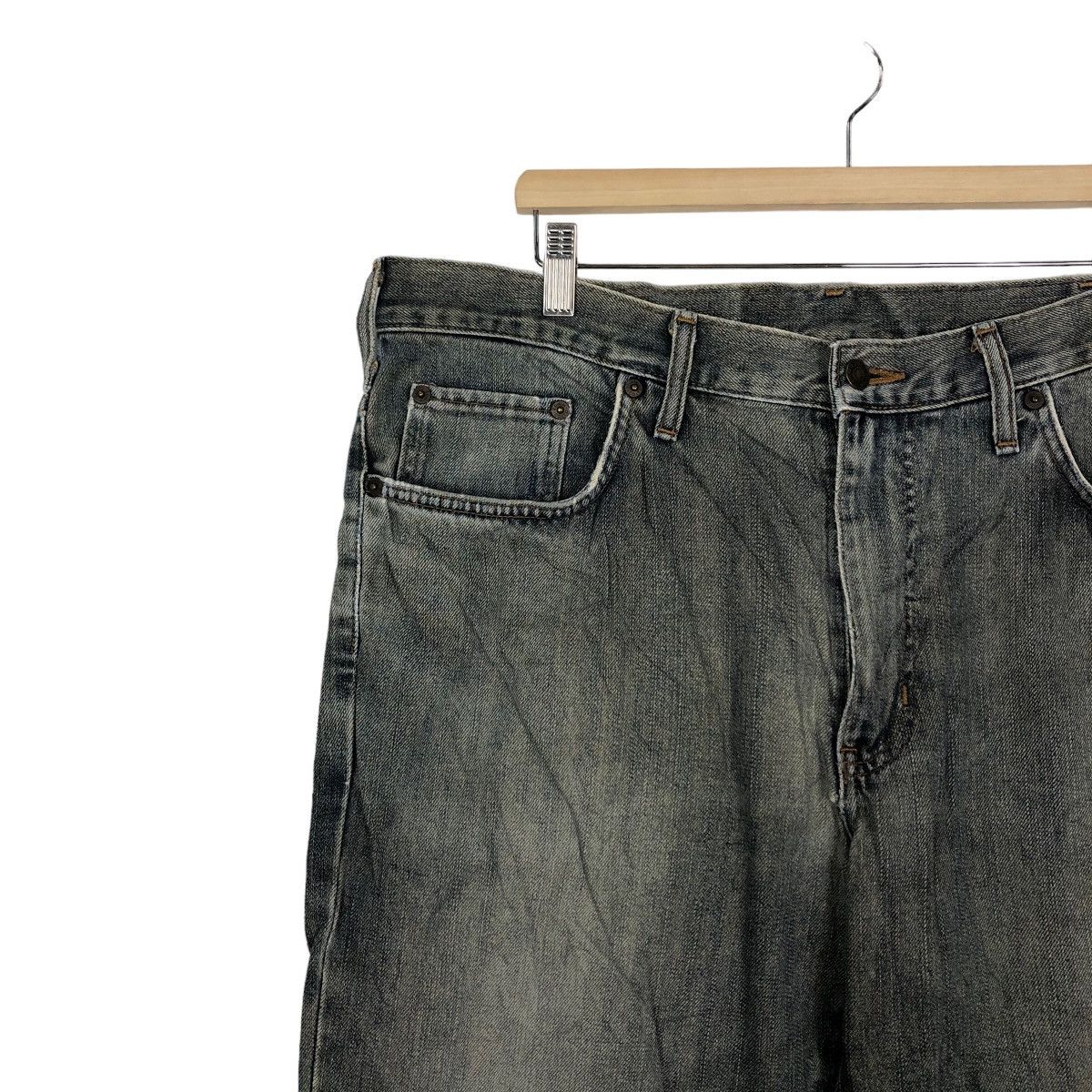 Japanese Brand 🔥90’s Vintage Edwin Distressed Denim Jeans Blue Tag Japan Size US 40 / EU 56 - 6 Thumbnail