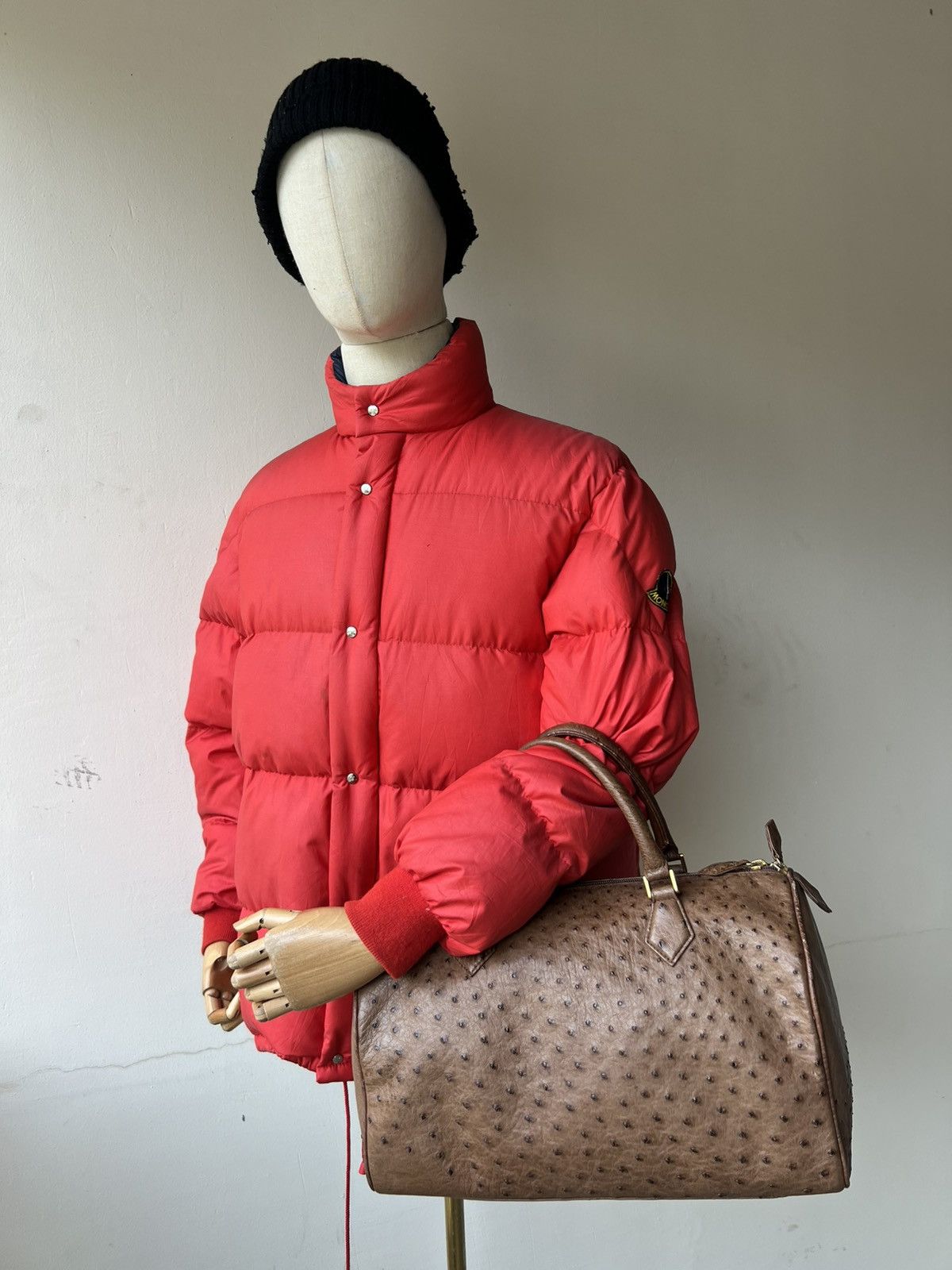 Leather Vintage JRA Japan Ostrich Leather Boston Bag Size ONE SIZE - 5 Thumbnail