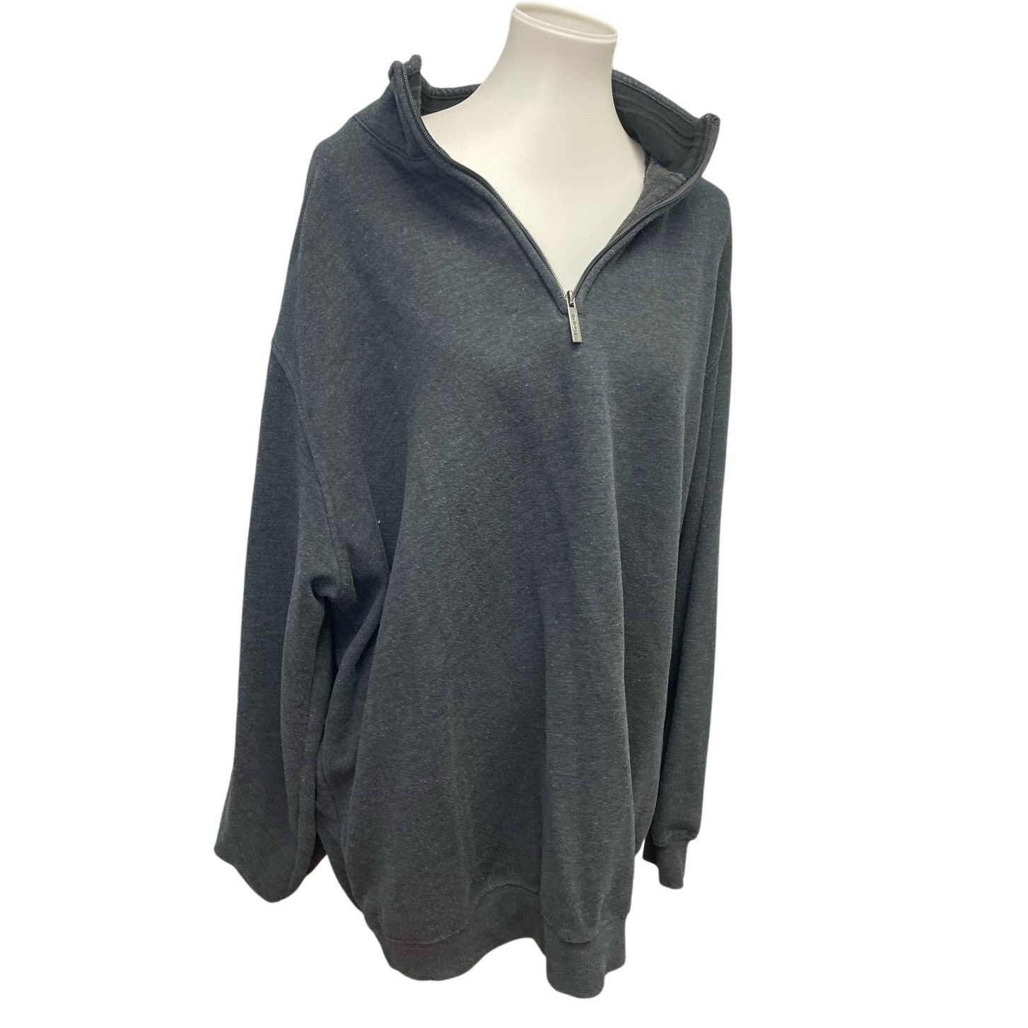 Van Heusen Van Heusen Mens XXL 1/4 Zip Cotton Blend Pullover Sweatshirt Size US XXL / EU 58 / 5 - 1 Thumbnail