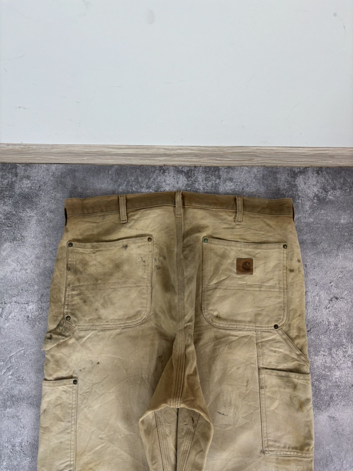 Carhartt Carhartt Men’s Double Knee Pants Jeans Faded USA Workwear Size US 36 / EU 52 - 20 Thumbnail