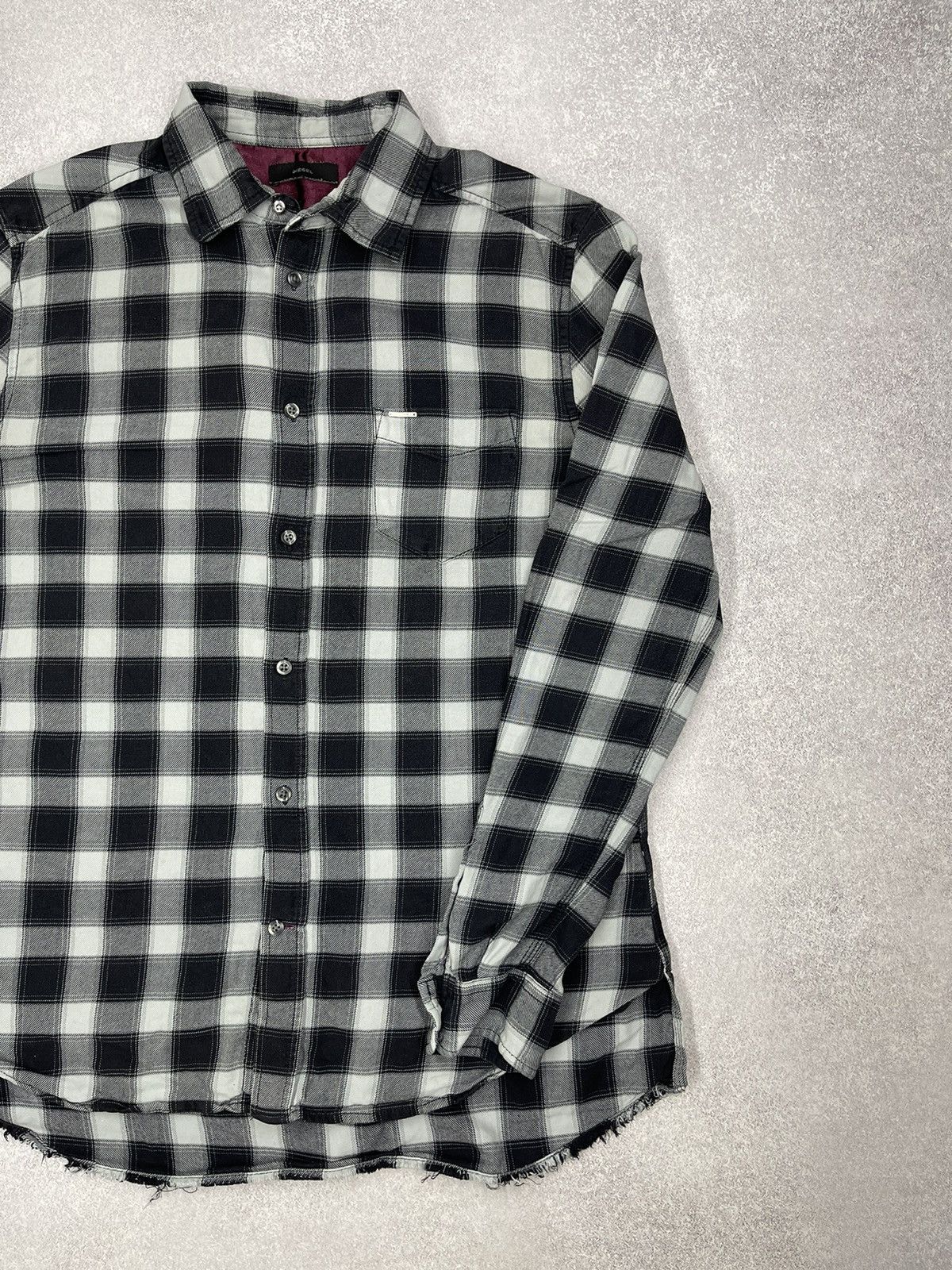 Diesel Mens Diesel Shirt In a Cage Black/White Size US L / EU 52-54 / 3 - 3 Thumbnail