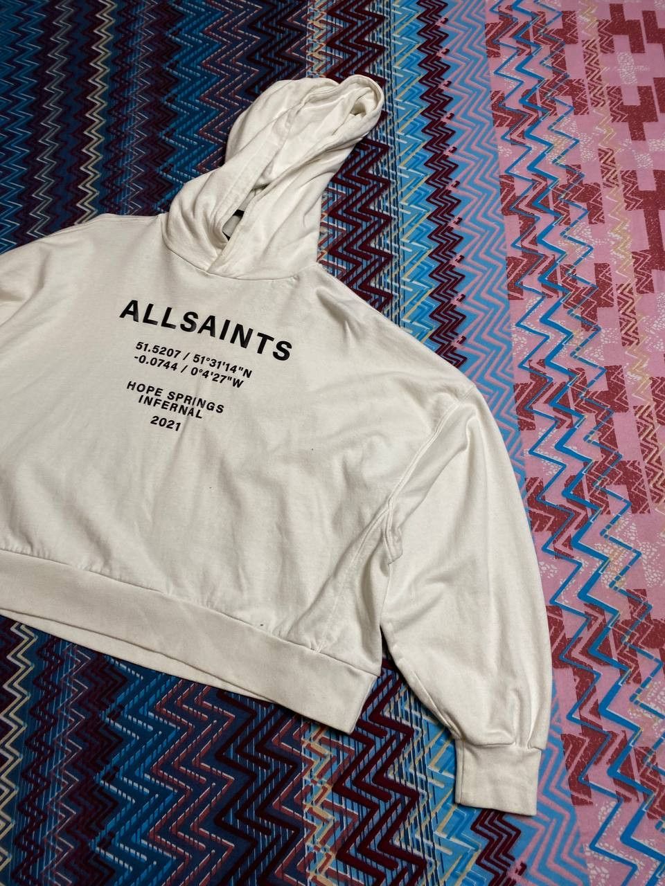 Allsaints × Vintage Allsaints Womens Femme Talie Oversized Hoodie Size S / US 4 / IT 40 - 15 Thumbnail