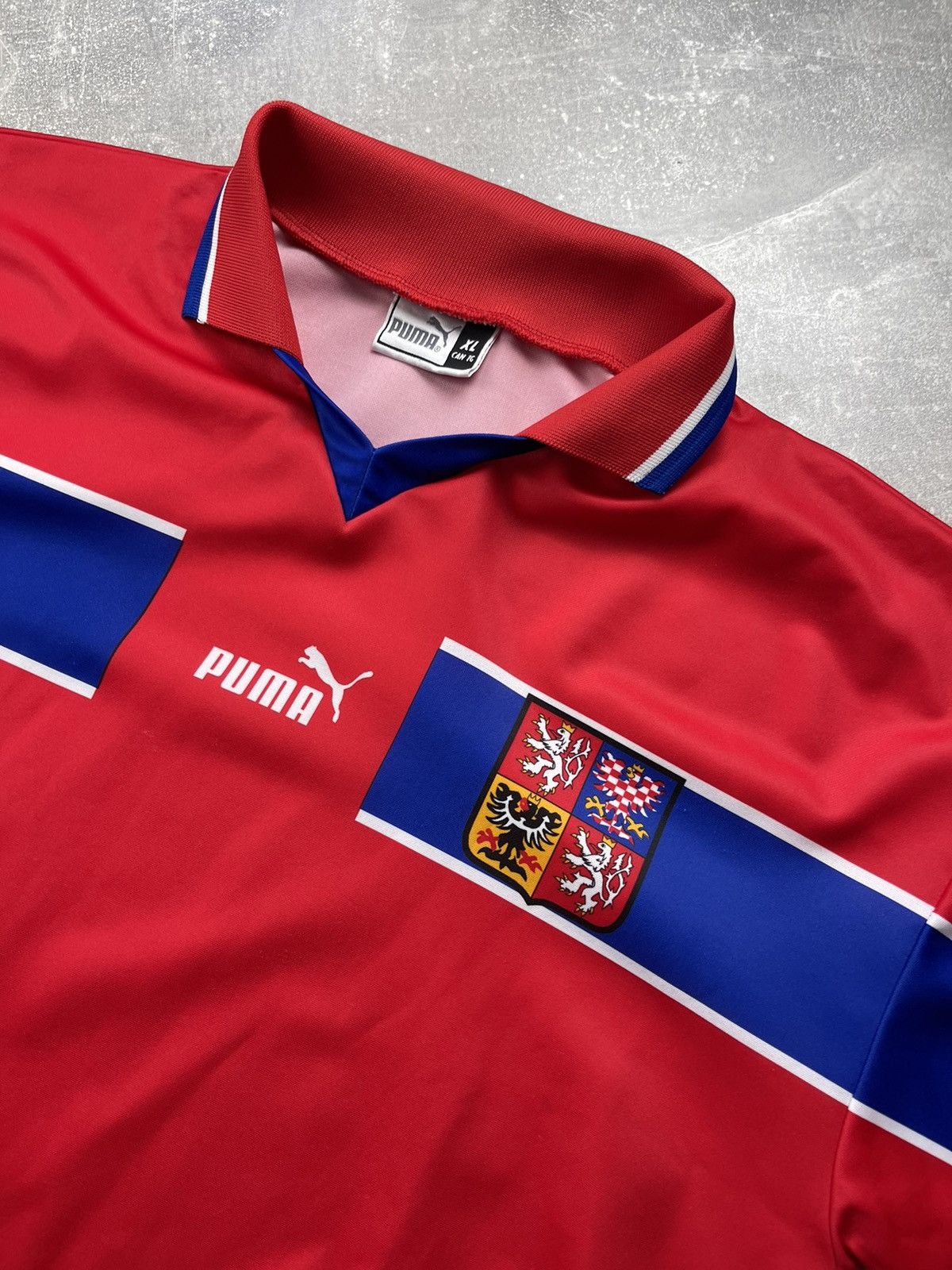 Puma Czech Republic Puma Football Shirt 00s Euro Soccer Jersey Size US XL / EU 56 / 4 - 4 Thumbnail