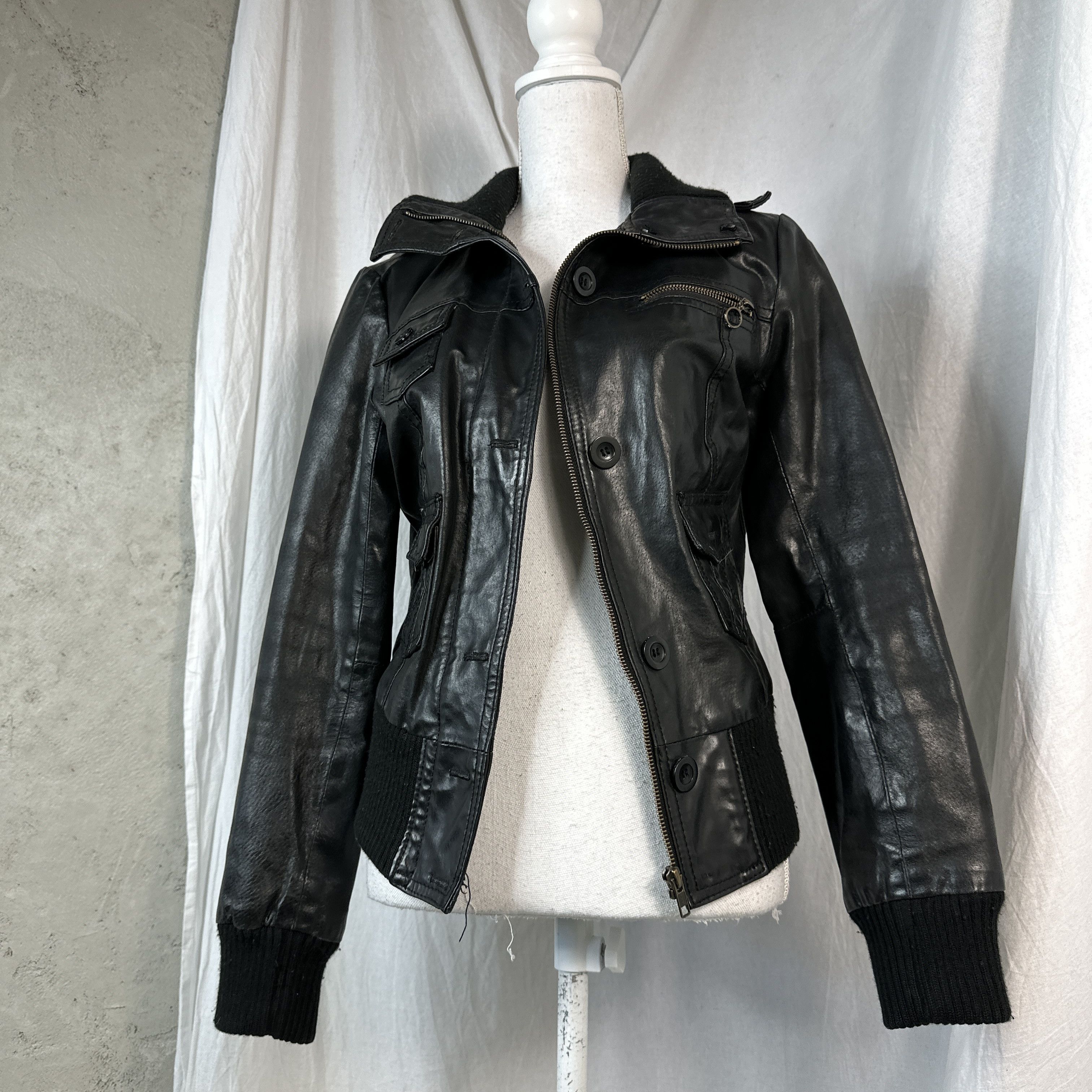 Vintage Vintage Moto Leather Jacket Size US M / EU 48-50 / 2 - 3 Thumbnail