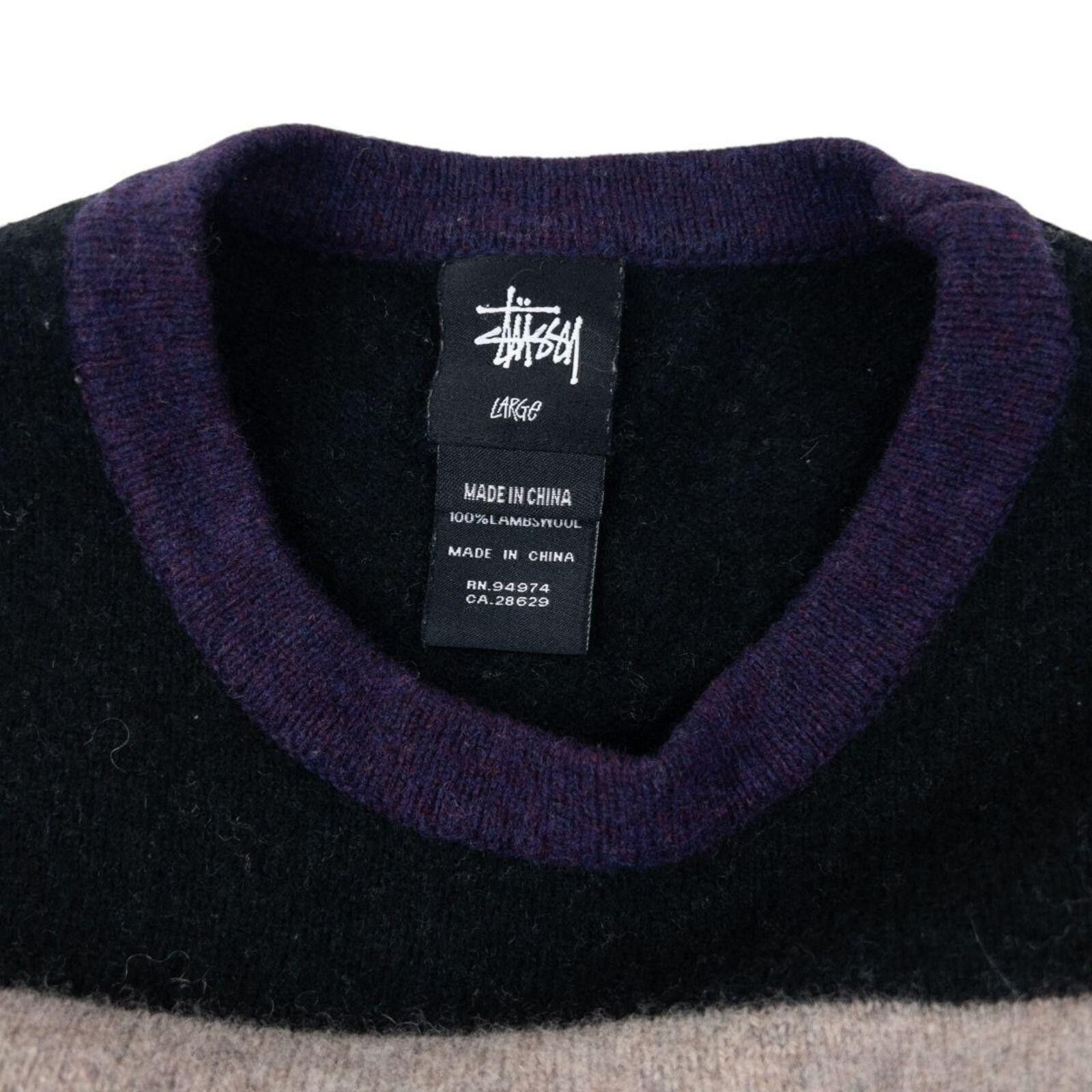 Stussy Vintage 2000s Stussy Striped Wool Jumper Size XS Size US L / EU 52-54 / 3 - 4 Thumbnail
