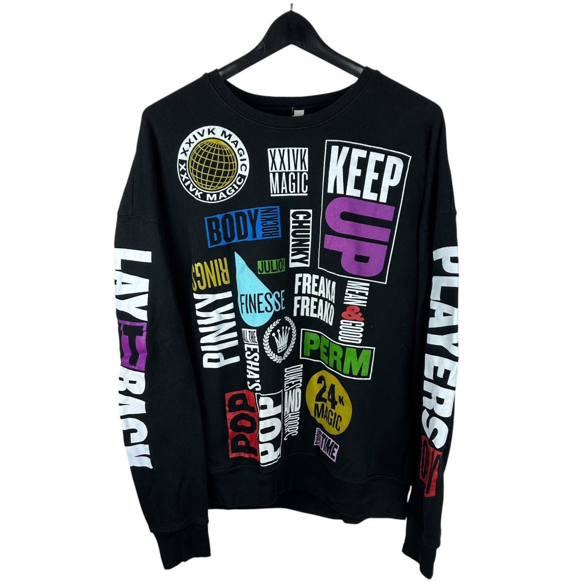 Band Tees Mens Y2K Bruno Mars 24KT Magic Tour Sweatshirt Size US L / EU 52-54 / 3 - 1 Thumbnail