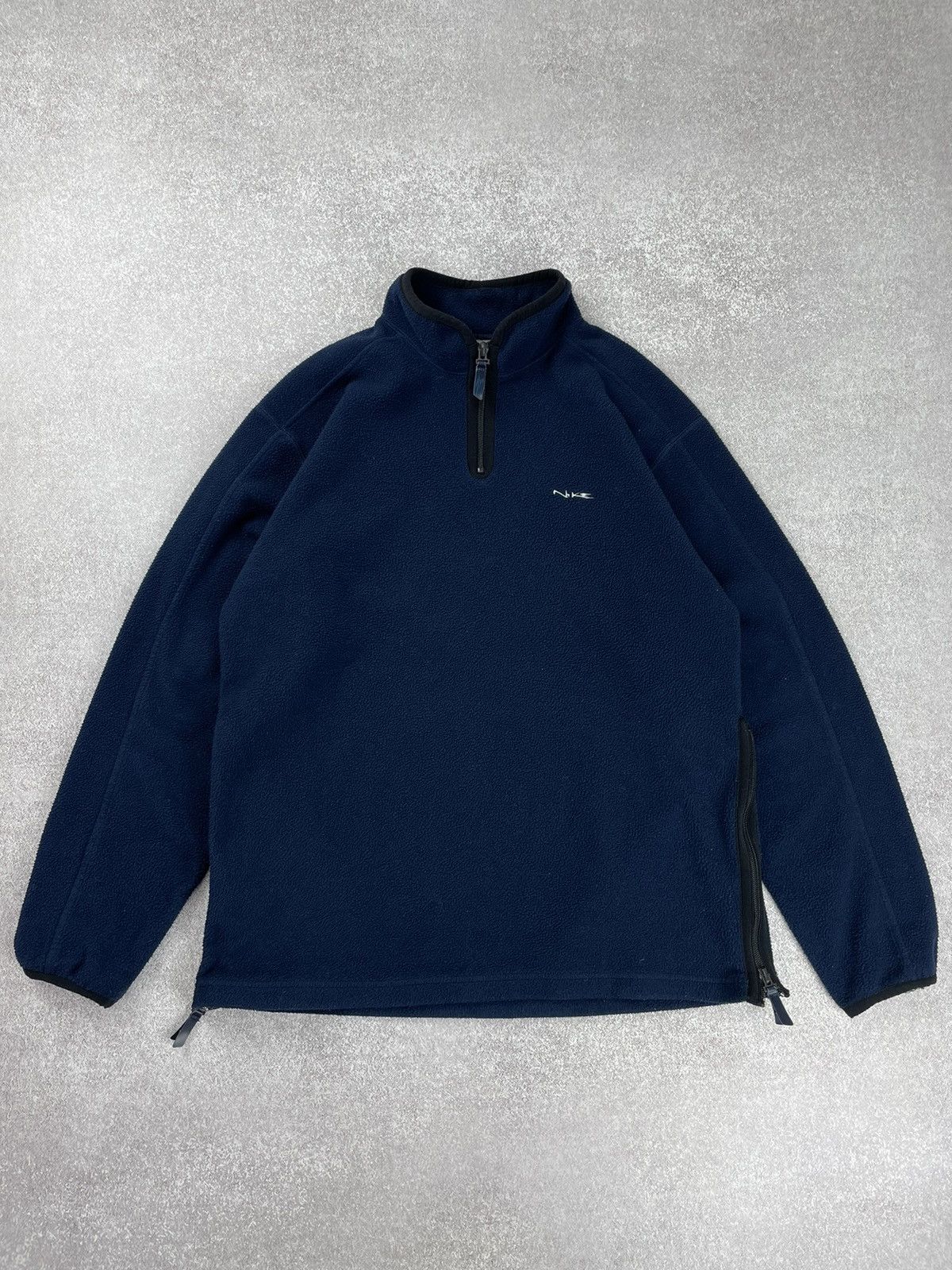 Nike × Vintage Vintage Nike y2k Logo Sherpa Fleece Sweatshirt Size US S / EU 44-46 / 1 - 2 Thumbnail