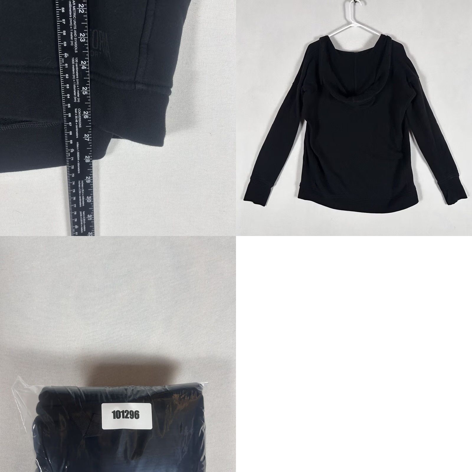 Victoria's Secret Victoria's Secret Sport Womens V-Neck Hoodie Pullover Long Sleeve M Black Digital 90s Sports Womens Mens? Size M / US 6-8 / IT 42-44 - 8 Thumbnail