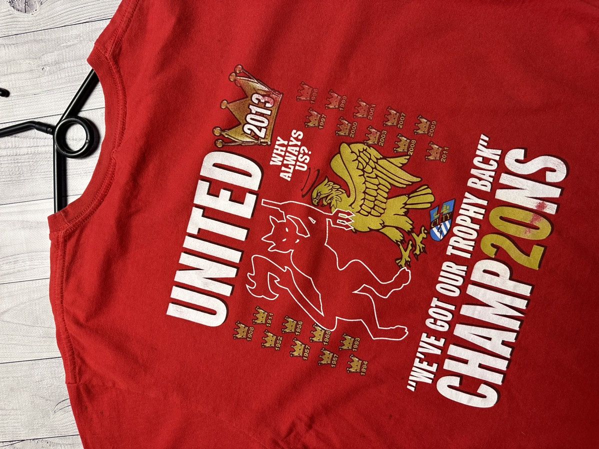 Vintage Vintage Manchester United soccer tee Champions 2013 20 Size US M / EU 48-50 / 2 - 6 Thumbnail
