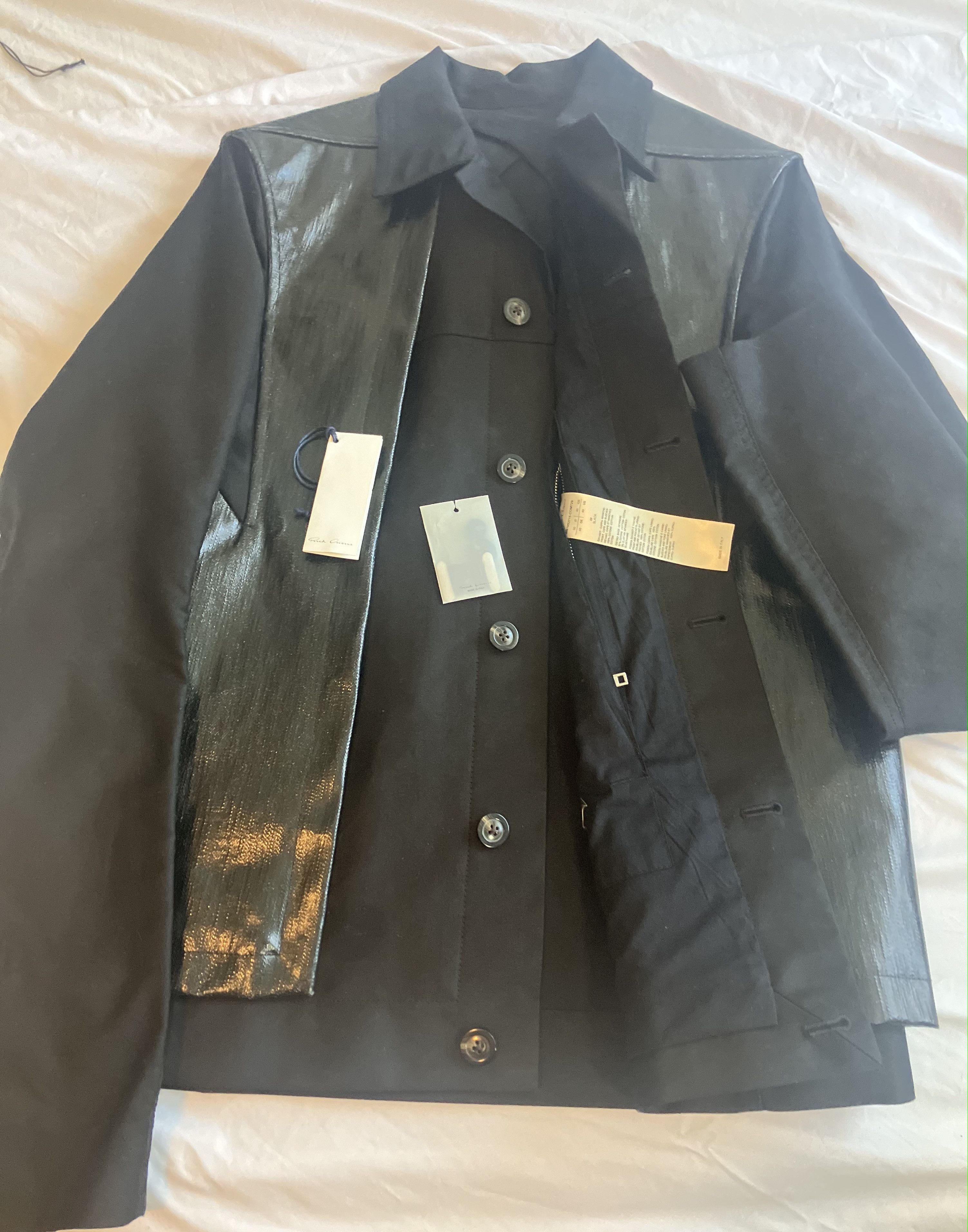 Rick Owens RICK OWENS SS’19 “BABEL” WAXED JACKET/LOOK 15 Size US M / EU 48-50 / 2 - 3 Thumbnail