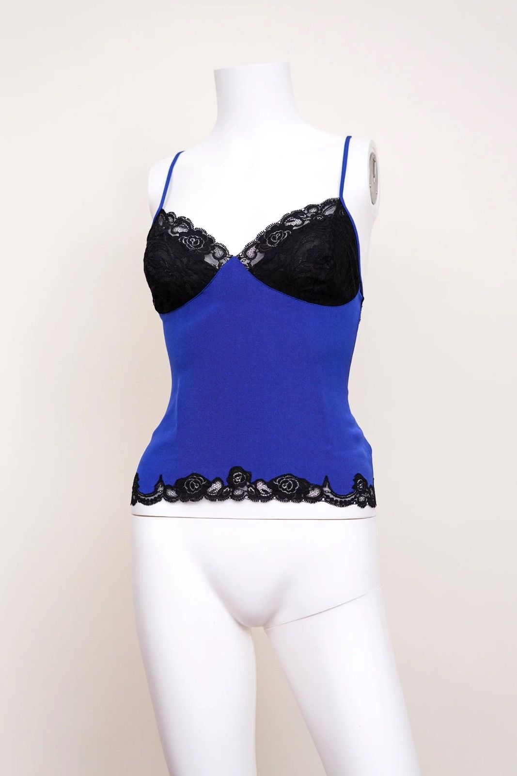Versace Gianni Versace 1996 Blue Lace Tank Top Size S / US 4 / IT 40 - 4 Thumbnail