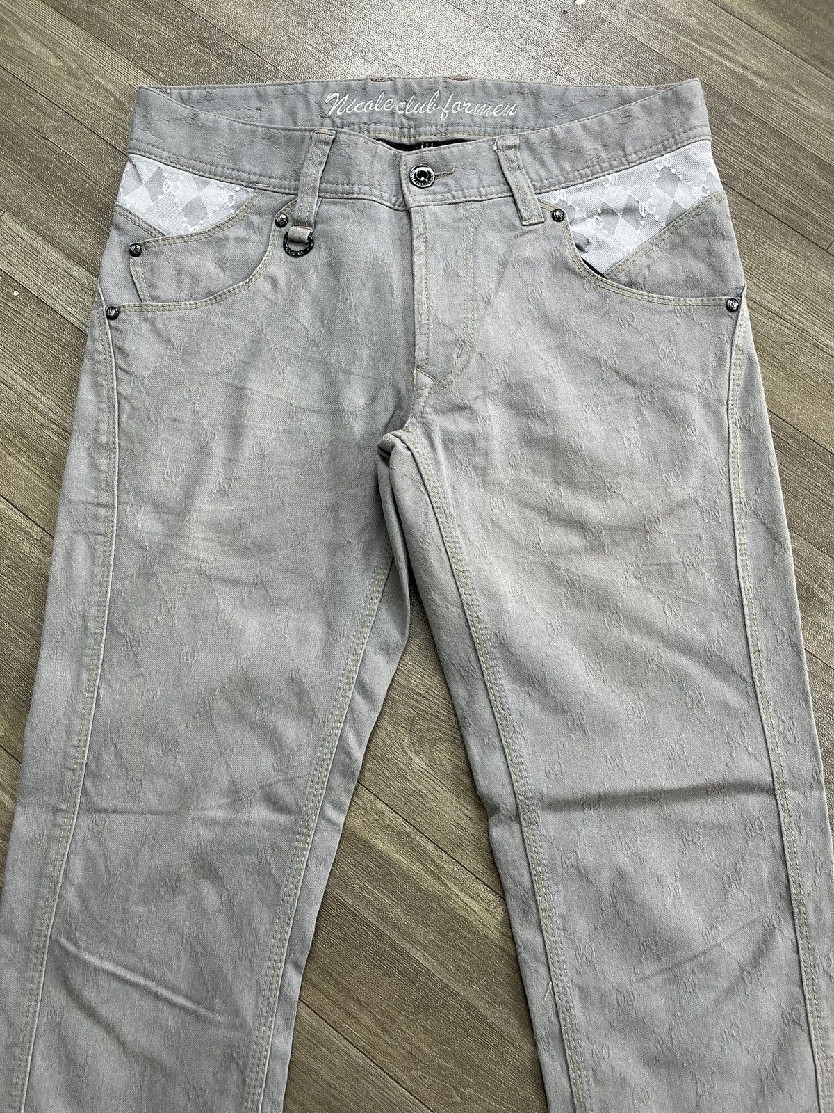 Nicole Club Vintage Nicole Club For Men Lgb Style Japanese Flared Denim Size US 29 - 4 Thumbnail