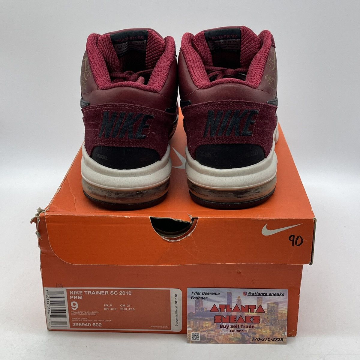Nike Air trainer Bo knows pack team red Size US 9 / EU 42 - 3 Thumbnail